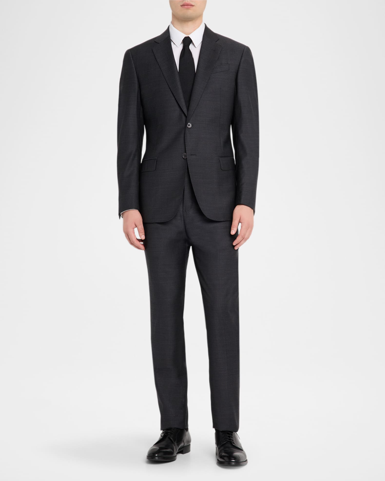 Emporio Armani Men's G Line Virgin Wool Micro-Box Suit | Neiman Marcus