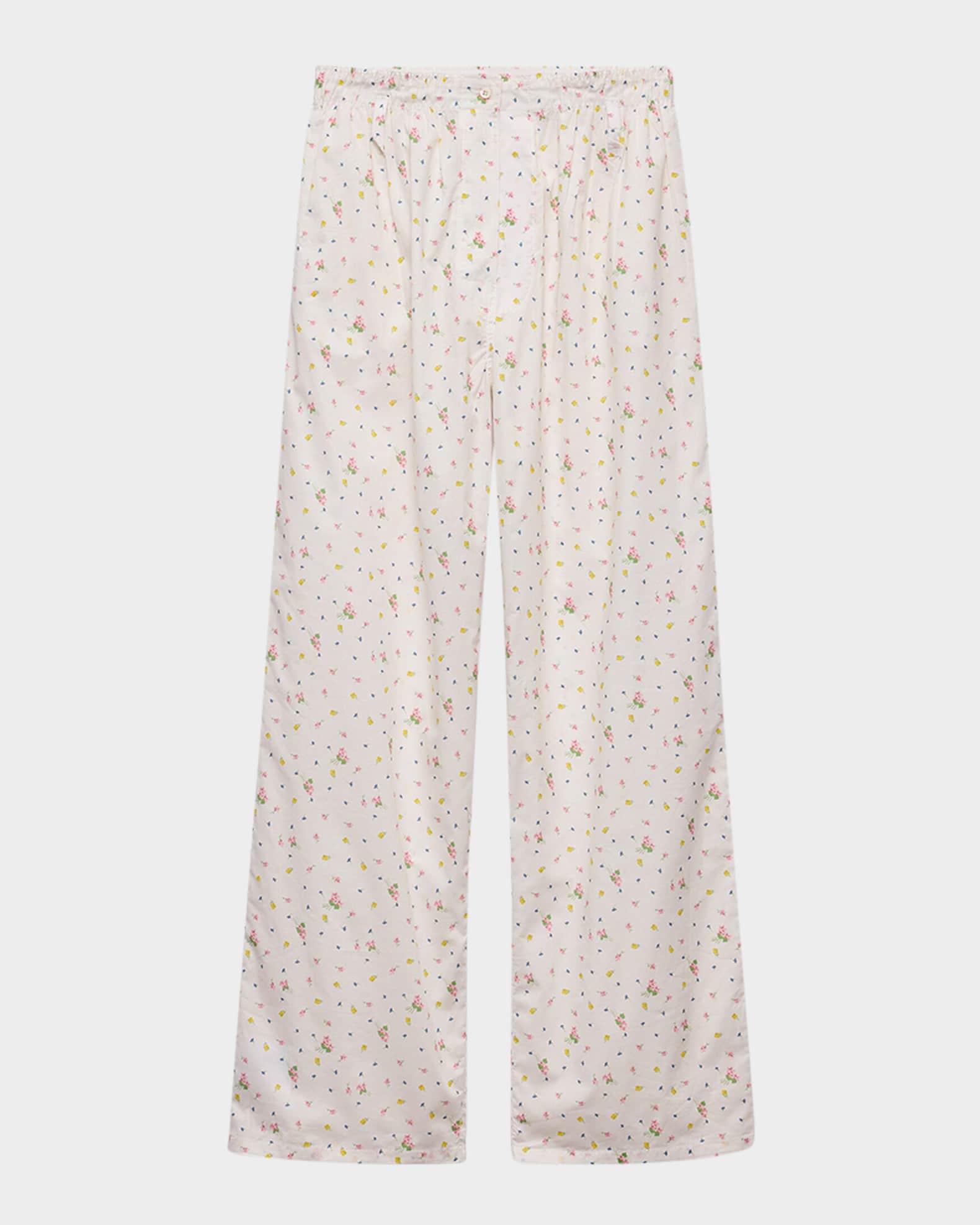 Floral-Print Batiste Pants 0