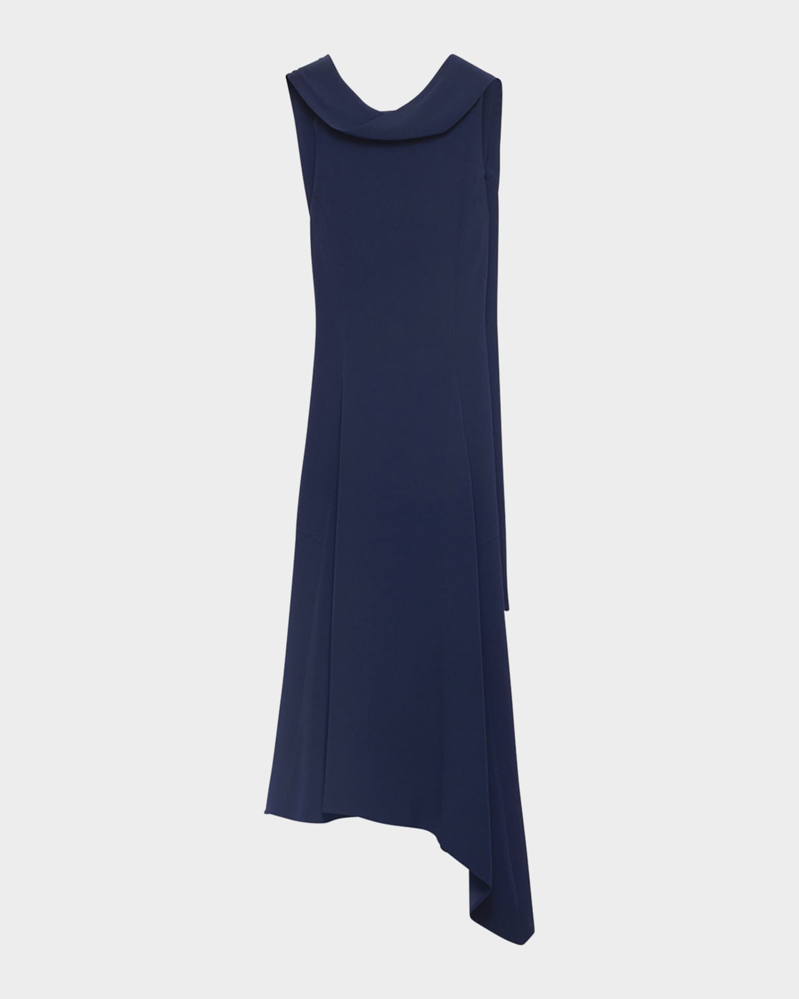 Prada サテンクレープ ミディドレス crepe midi-dress 関税込 Prada Neck-Scarf Backless Cady Crepe Midi Dress | Neiman Marcus