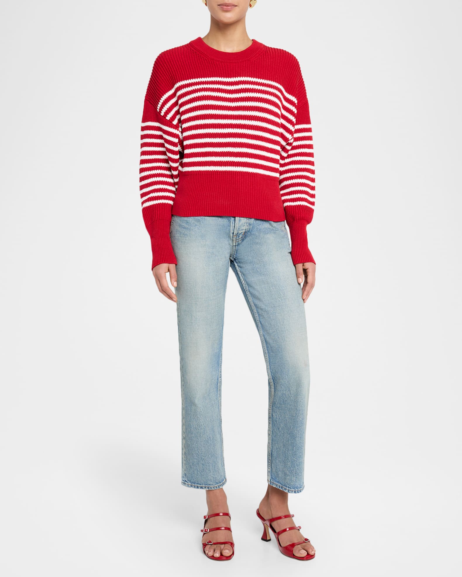 Tanessa Stripe Crewneck Sweater 1