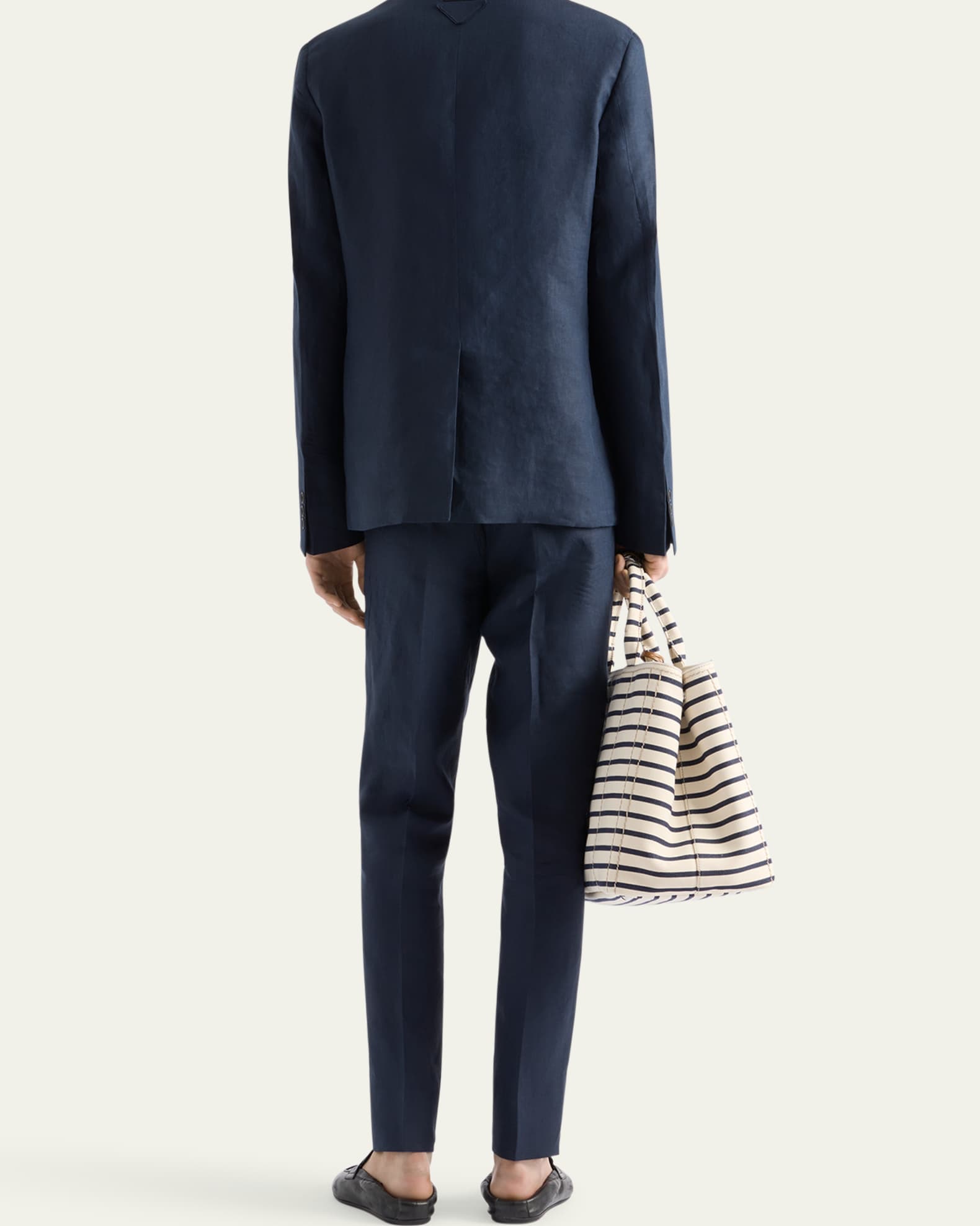 Prada Men's Linen Single-Breasted Blazer | Neiman Marcus