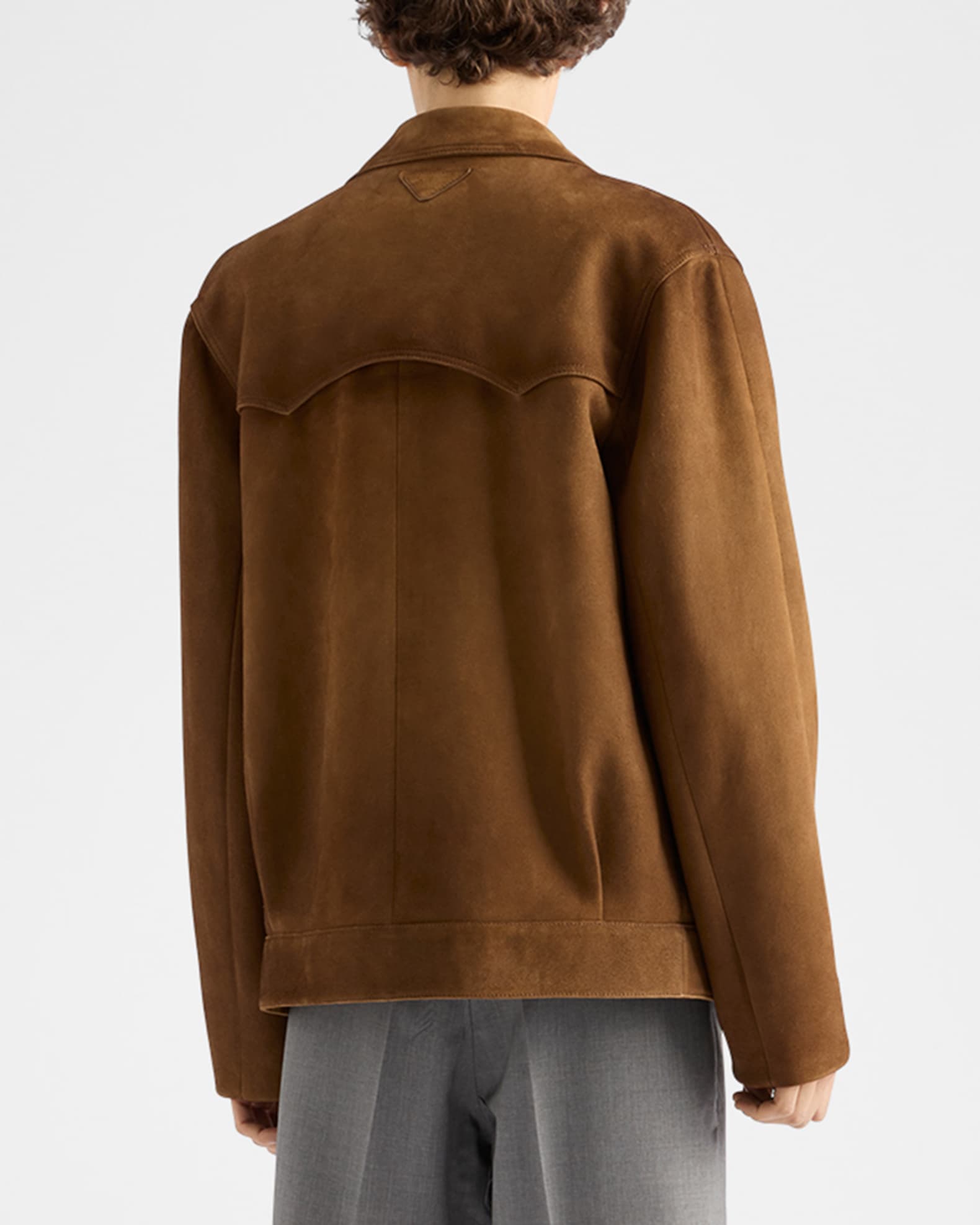 Prada Men's Suede Jacket | Neiman Marcus