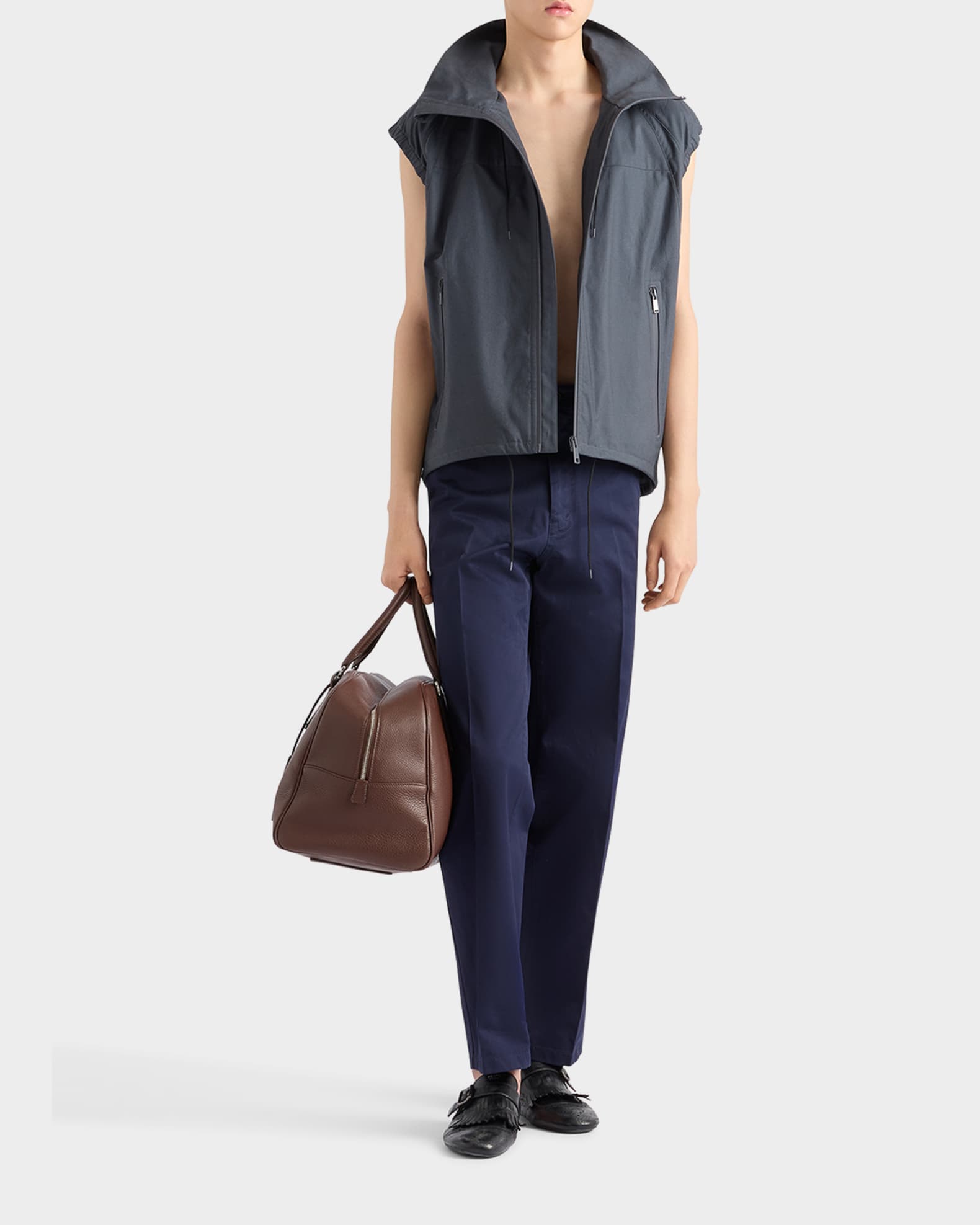 Prada Men's Light Cotton Chino Pants | Neiman Marcus