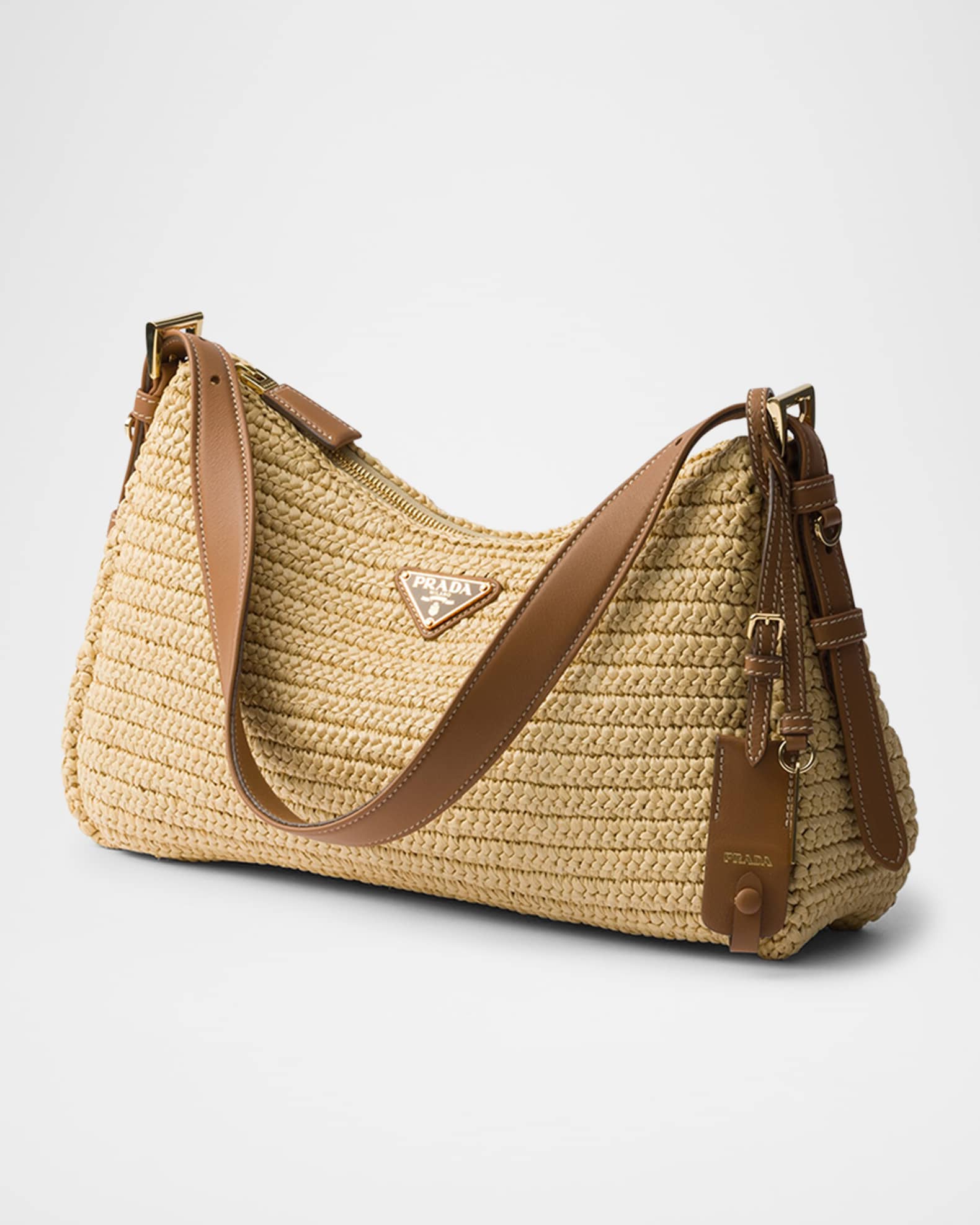 PRADA＊Prada Aimee Large Shoulder Bag In Soft Grain Leather Prada Aimee Grain Leather Shoulder Bag - Bergdorf Goodman