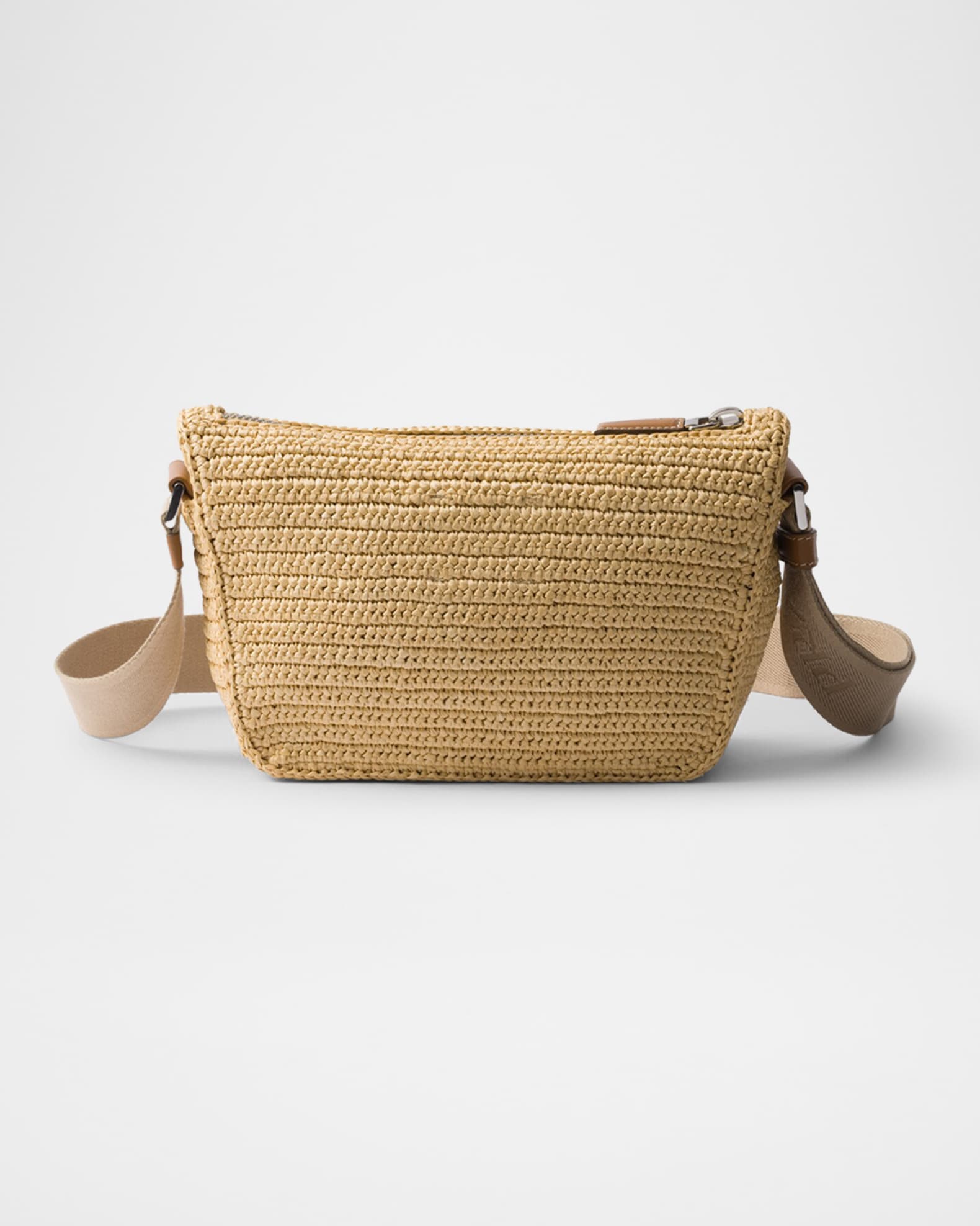 Prada Leather Crochet Shoulder Bag | Neiman Marcus