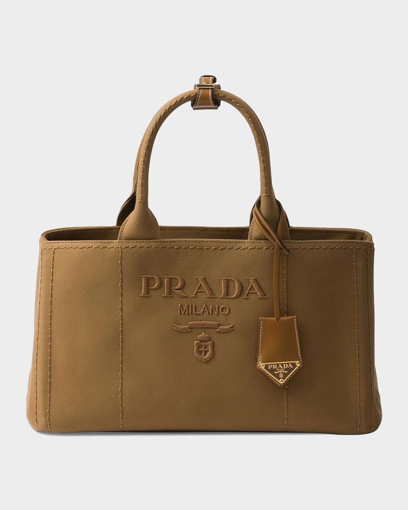 Prada Large Cotton Canvas Crossbody Bag | Neiman Marcus