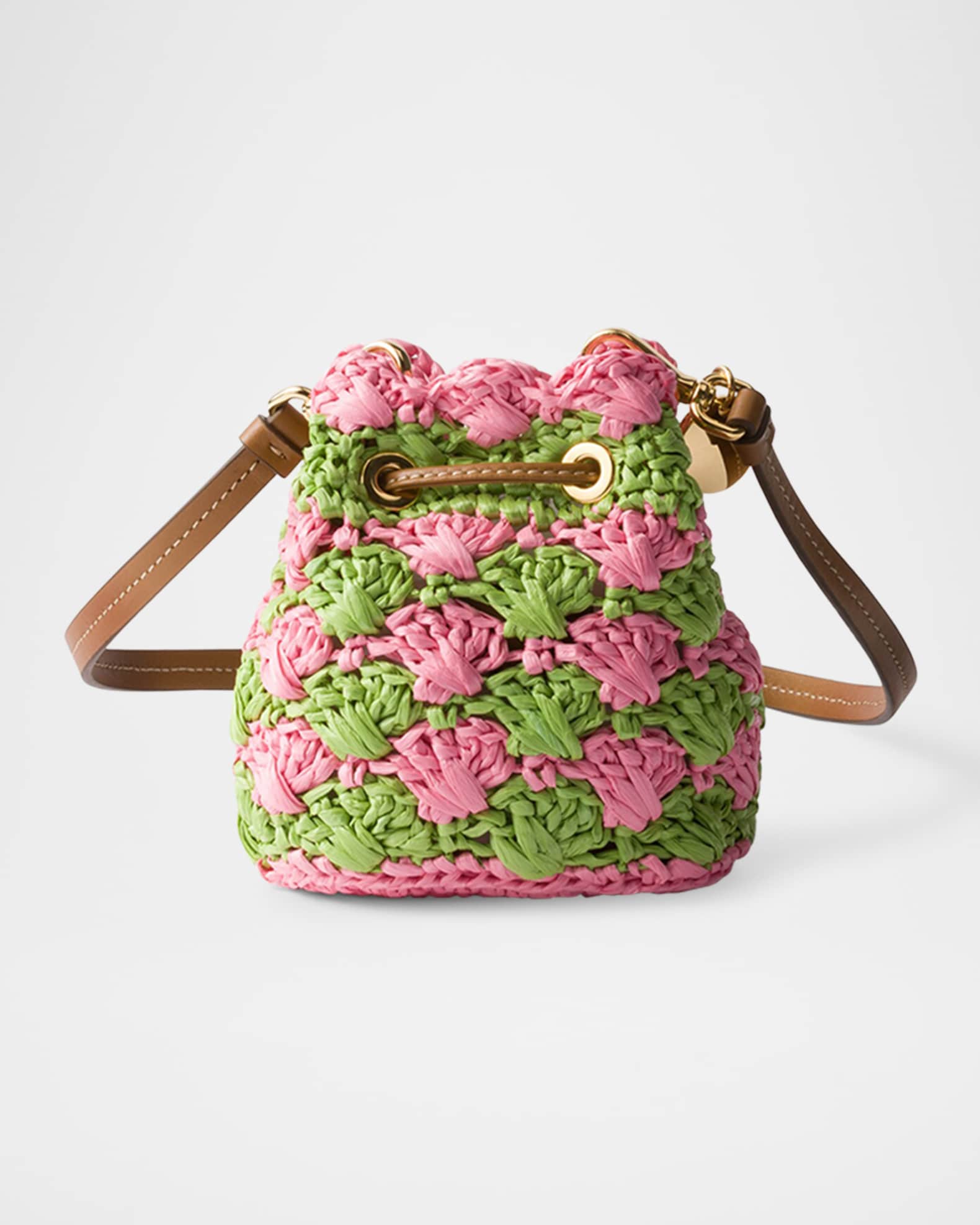 Prada Crochet Mini Pouch Bag | Neiman Marcus