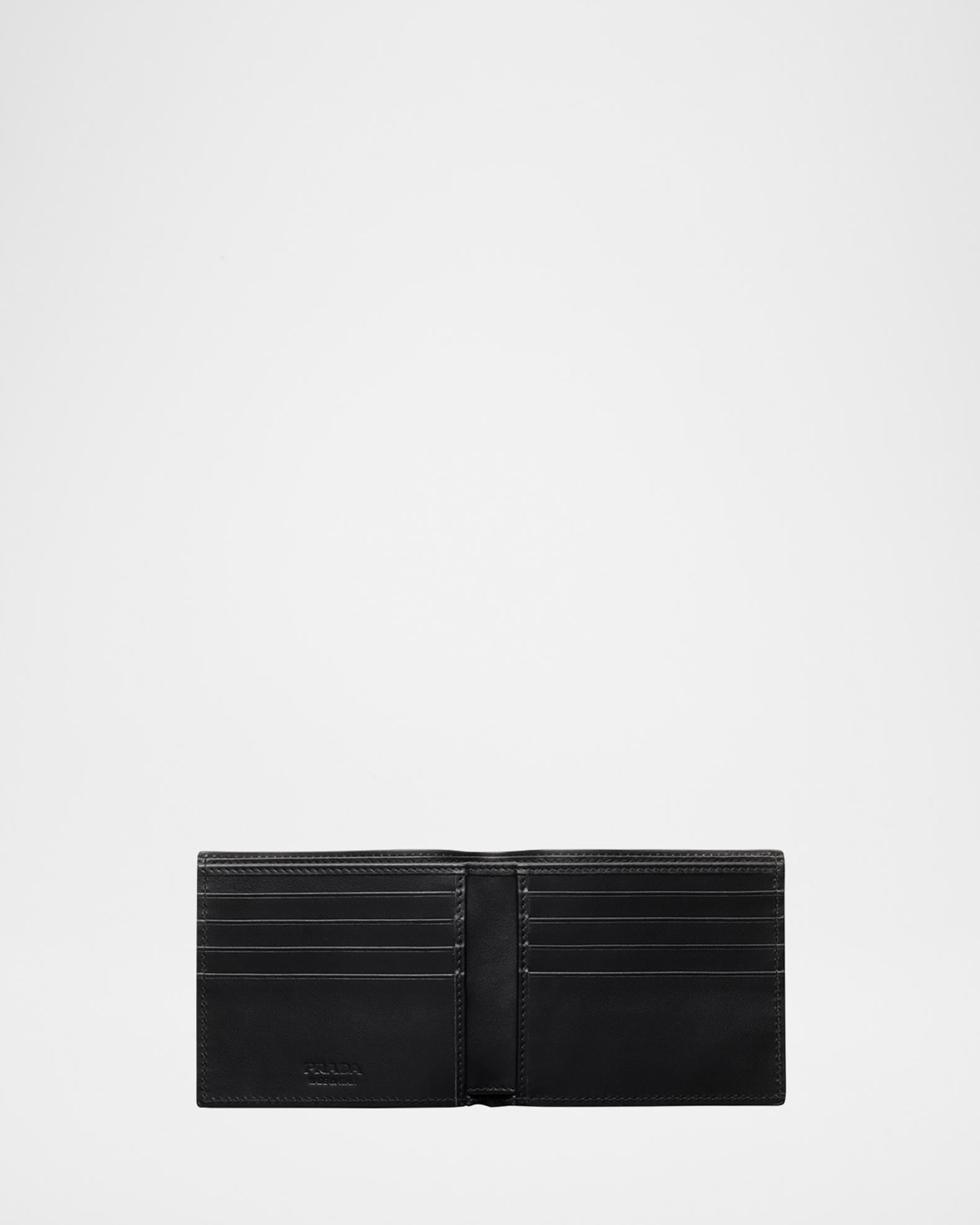 Prada Men's Vitello Daino Triangolo Leather Bifold Wallet | Neiman