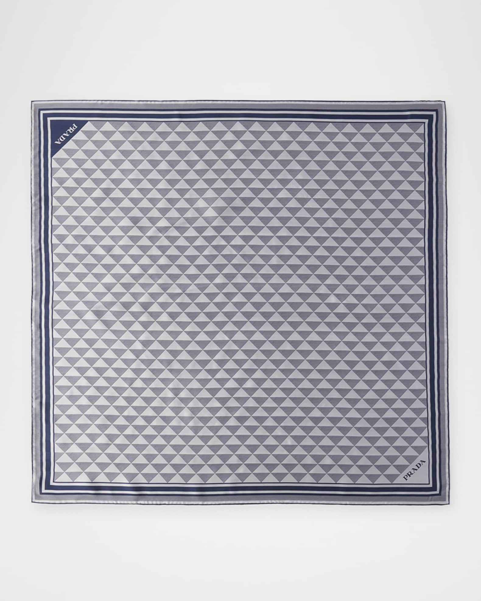Symbole-Print Scarf, 90" Sq 1