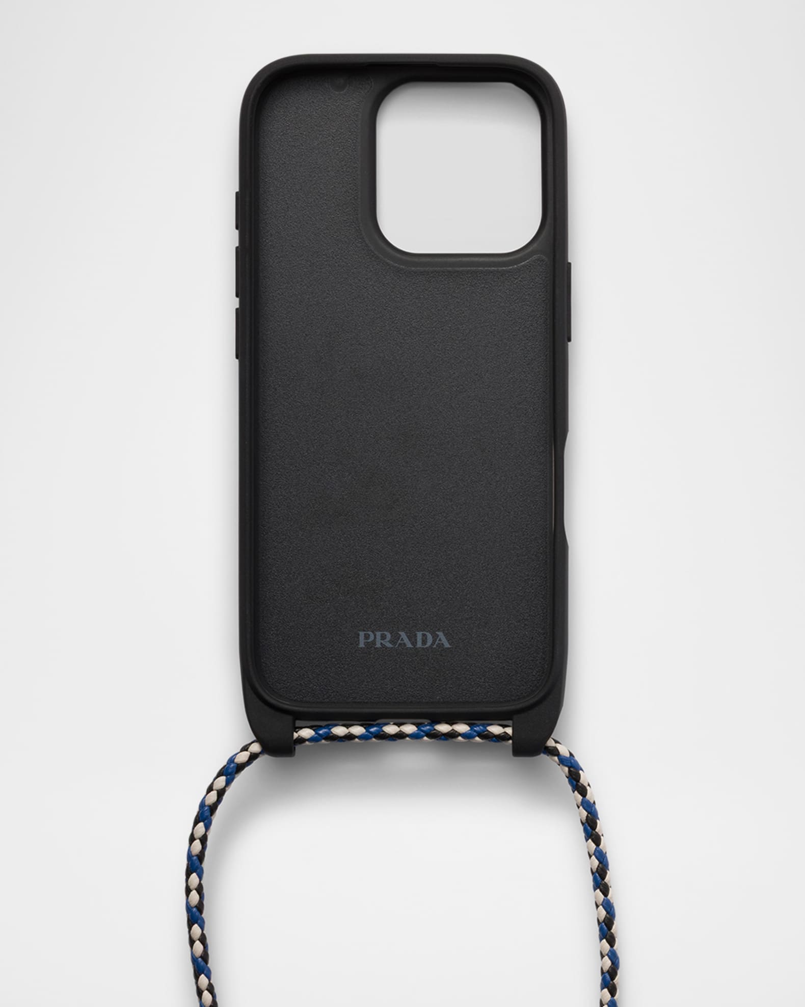 【正規品 美品】PRADA サフィアーノレザー iPhone16Pro ブラック 直営店買付 PRADA サフィアーノレザー iPhone16 Pro &16 Pro Max