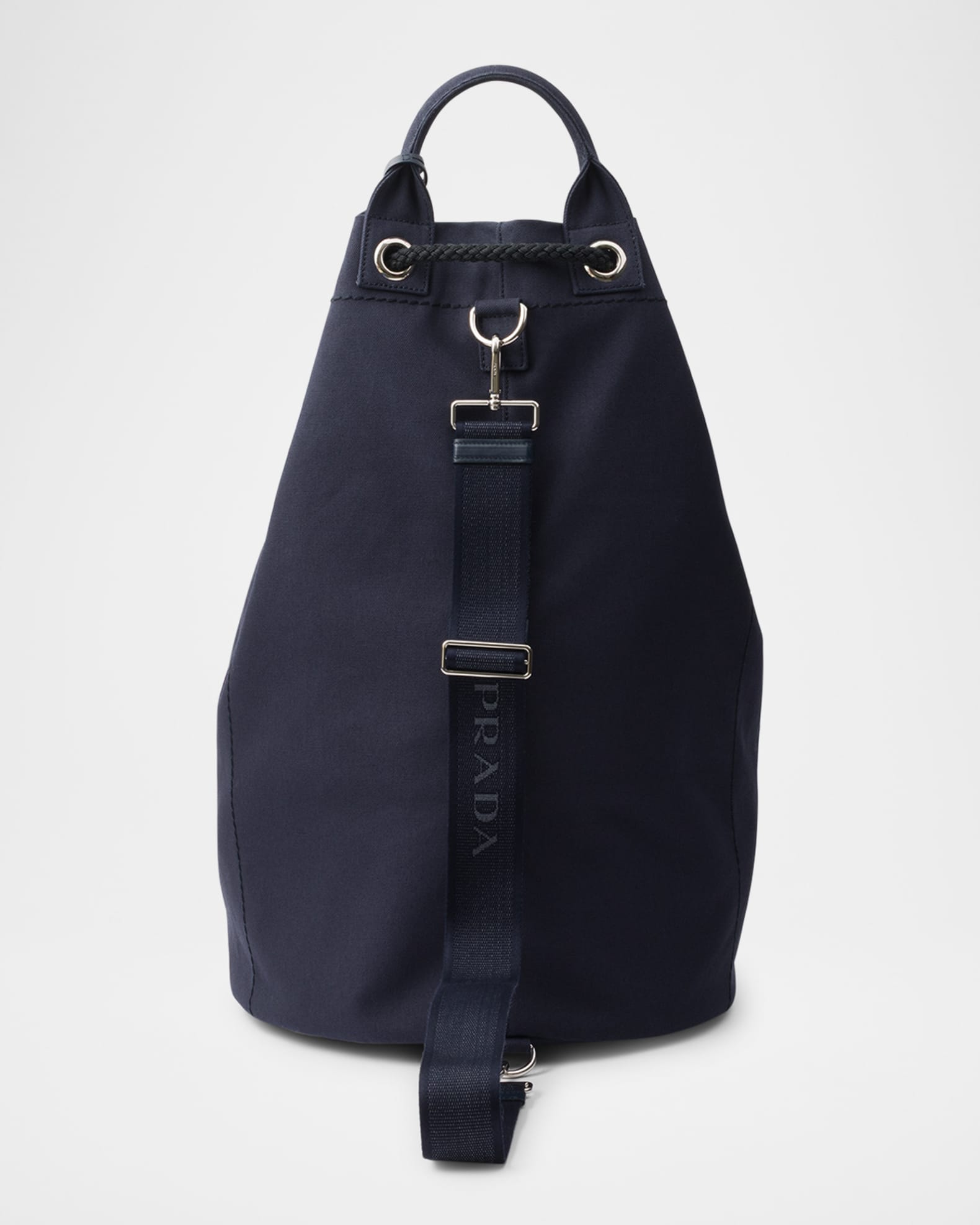 Prada Men's Canvas Drawstring Duffle Bag | Neiman Marcus