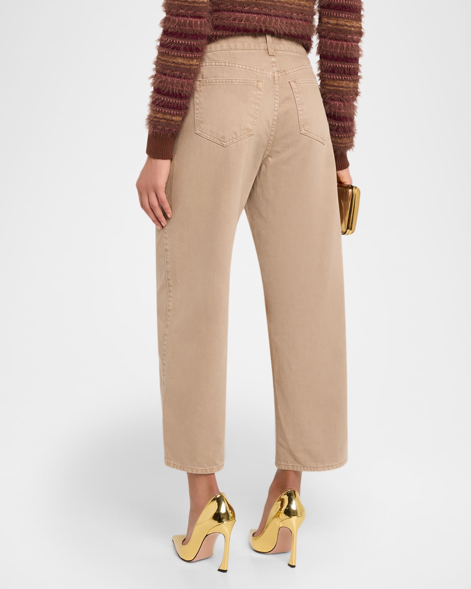 ✦ Liora Pinstripe Low-Rise Jeans