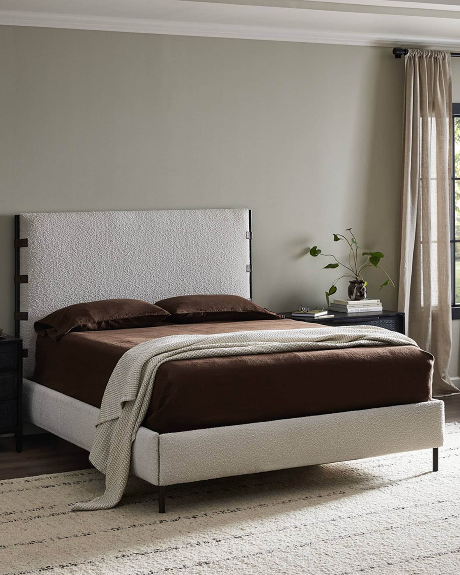 Anderson Boucle Queen Bed 1