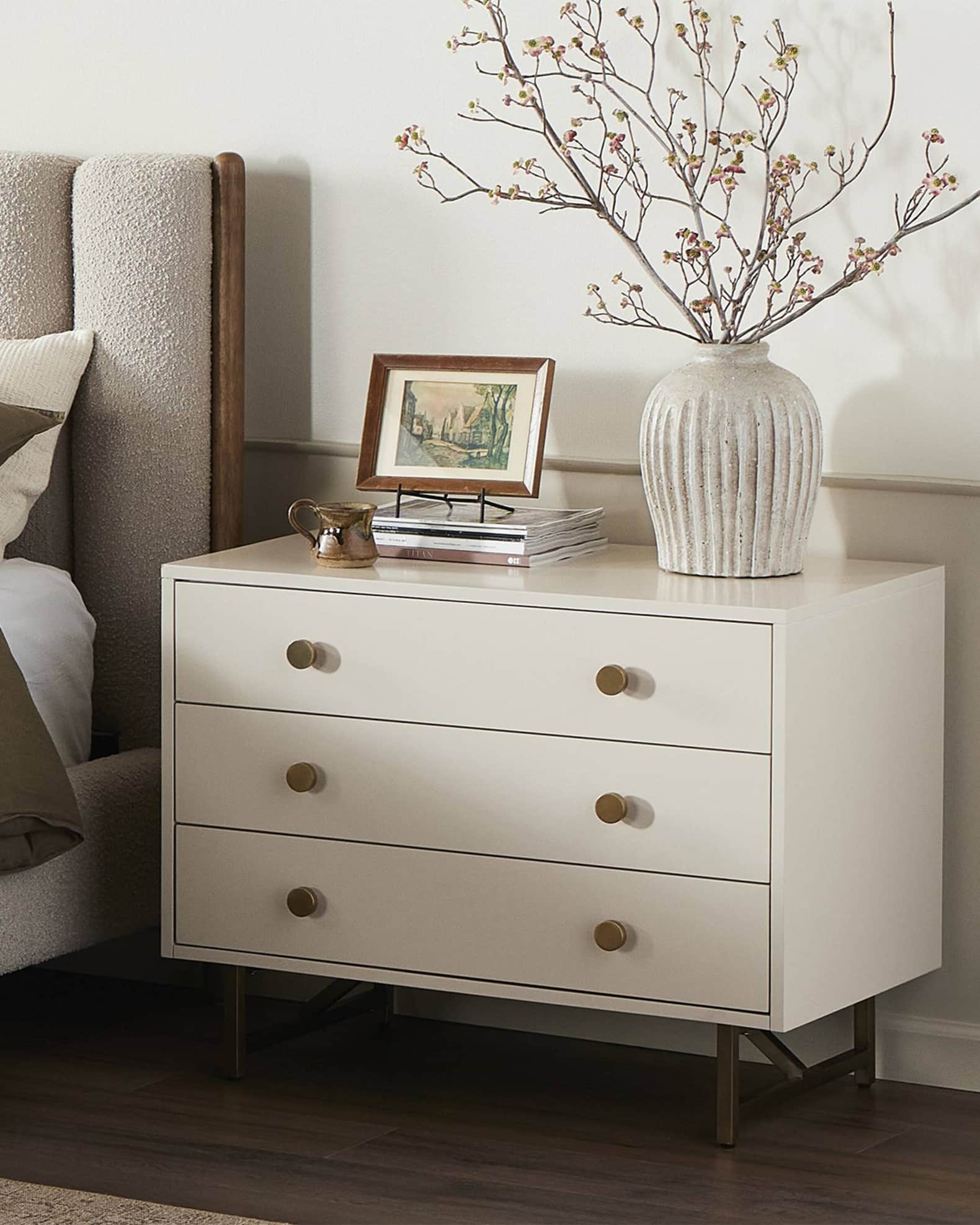 Four Hands Van 3-Drawer Nightstand | Neiman Marcus
