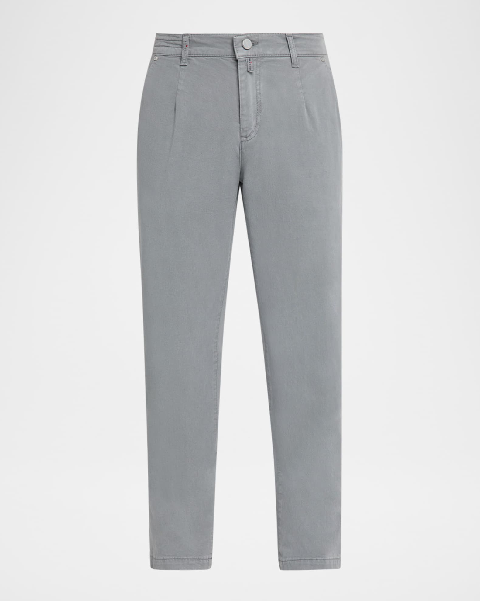 Men's Pleated Straight-Fit Pants 0