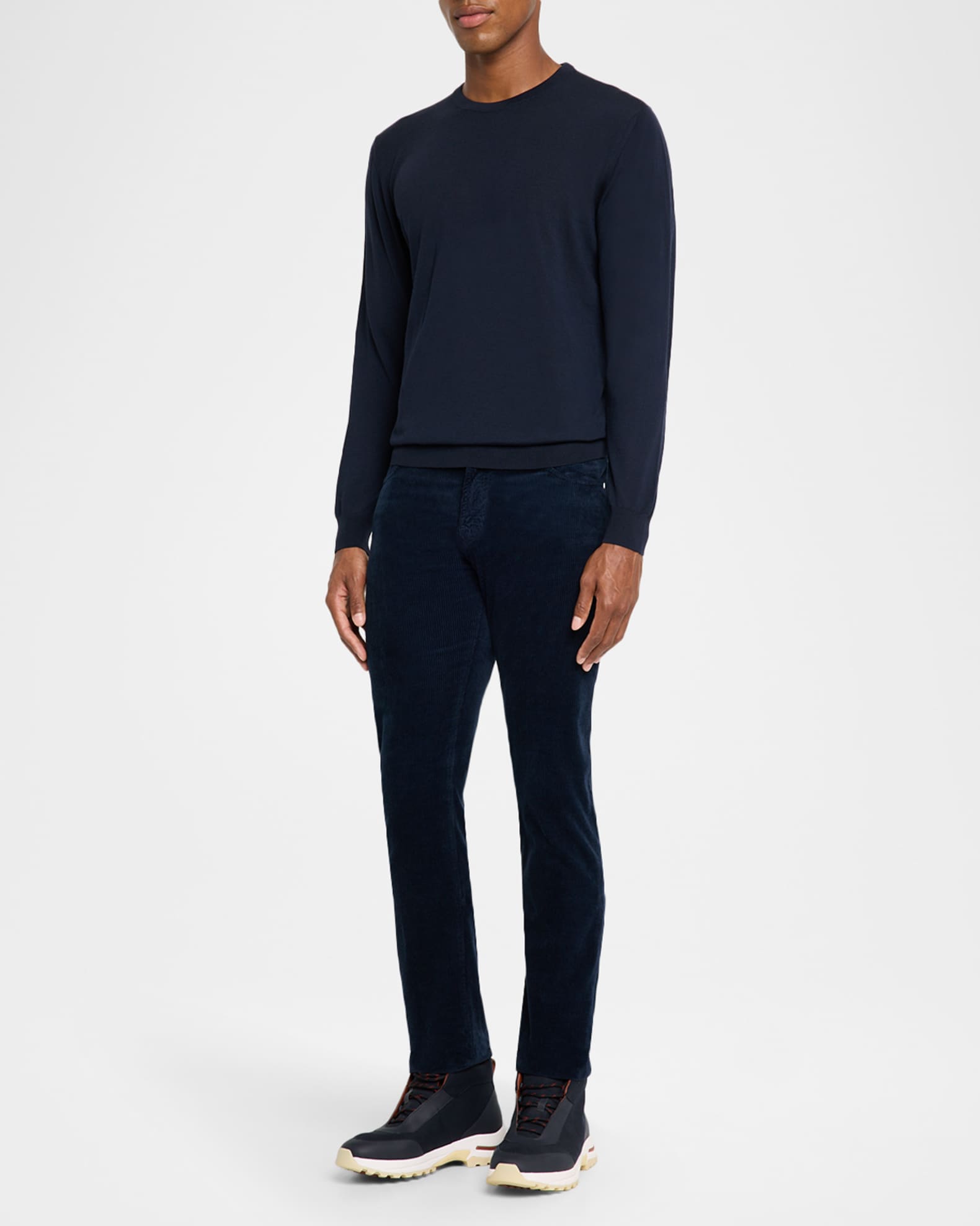 Men's 14 Micron Wool Crewneck Sweater 1