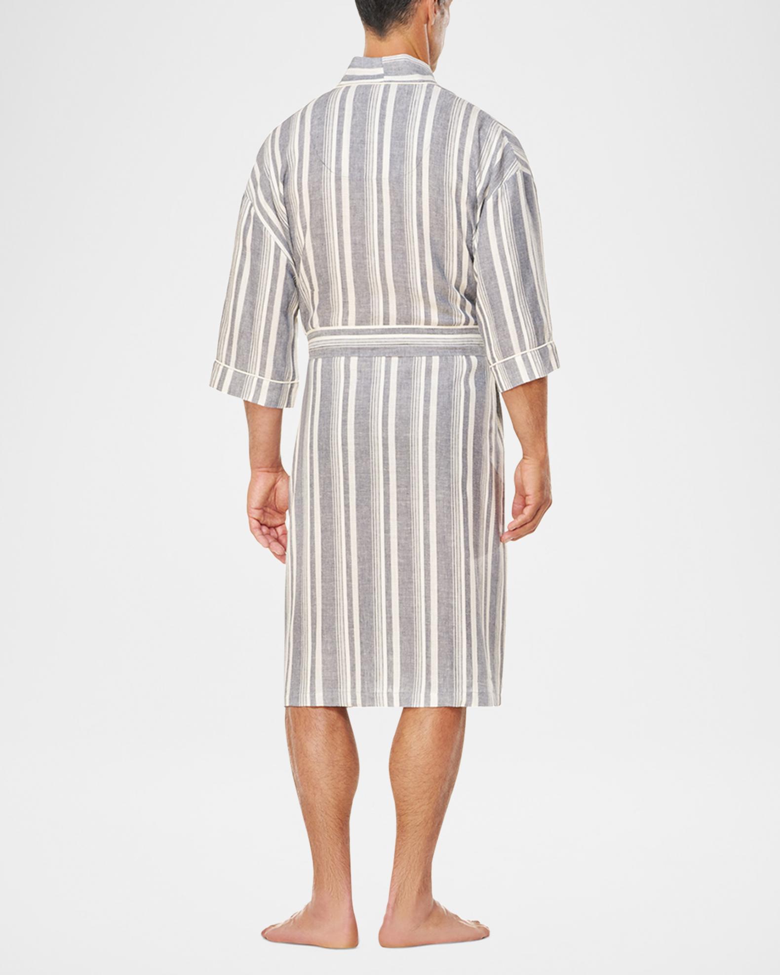 Majestic International Men's Summer Woven Stripe Kimono Robe | Neiman ...