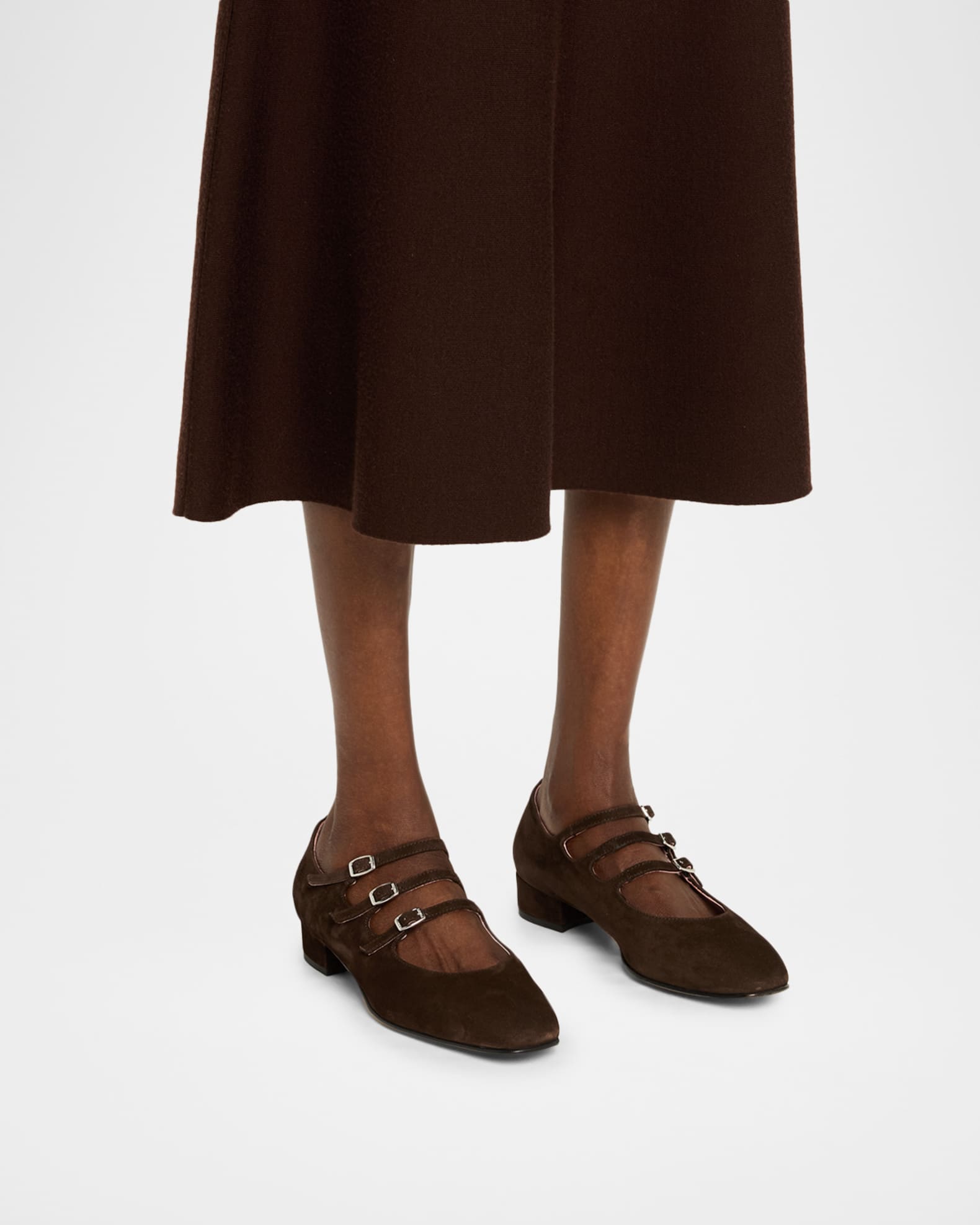 CAREL Ariana Suede Ballerina Pumps | Neiman Marcus