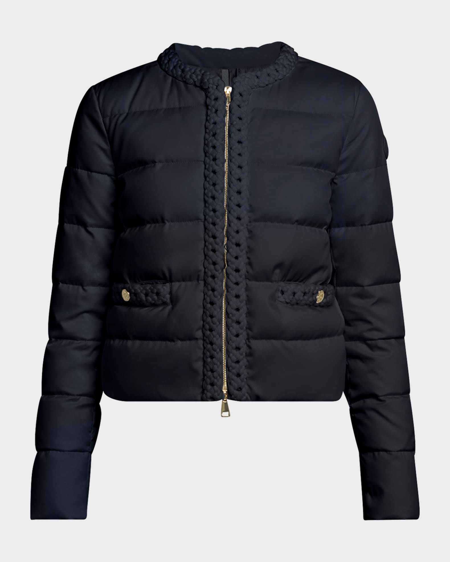 【希少サイズ3】Moncler Maures down jacket black Moncler Maur Short Down Jacket | Neiman Marcus