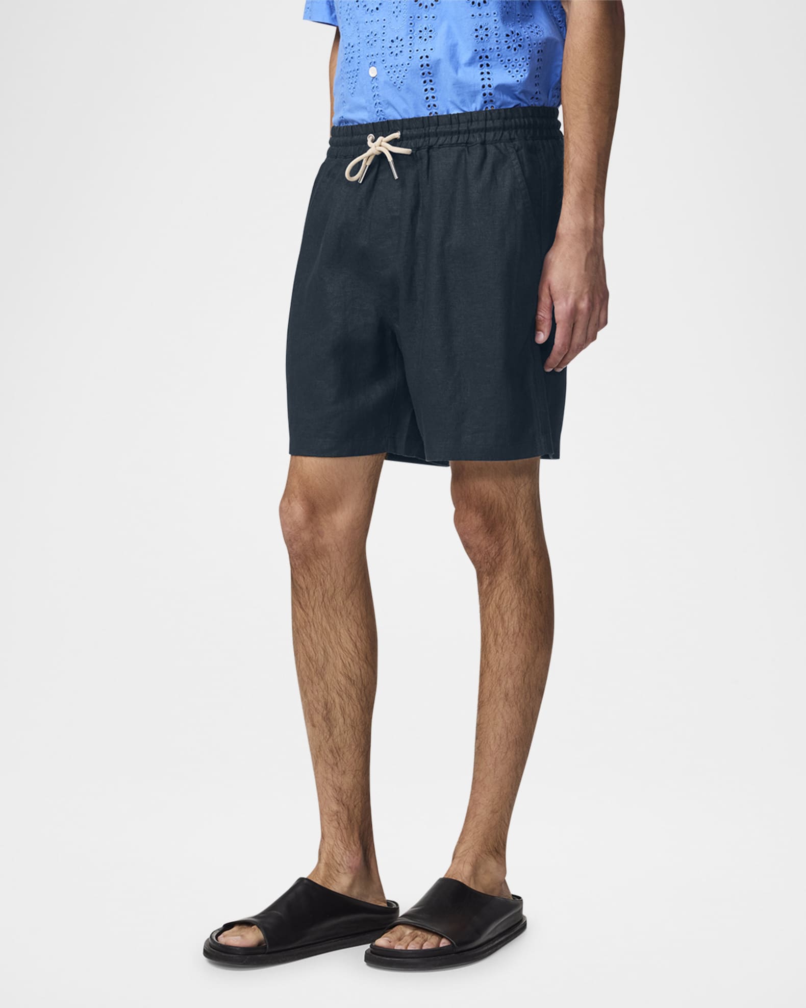 Men's Gregor Drawstring Linen Shorts 