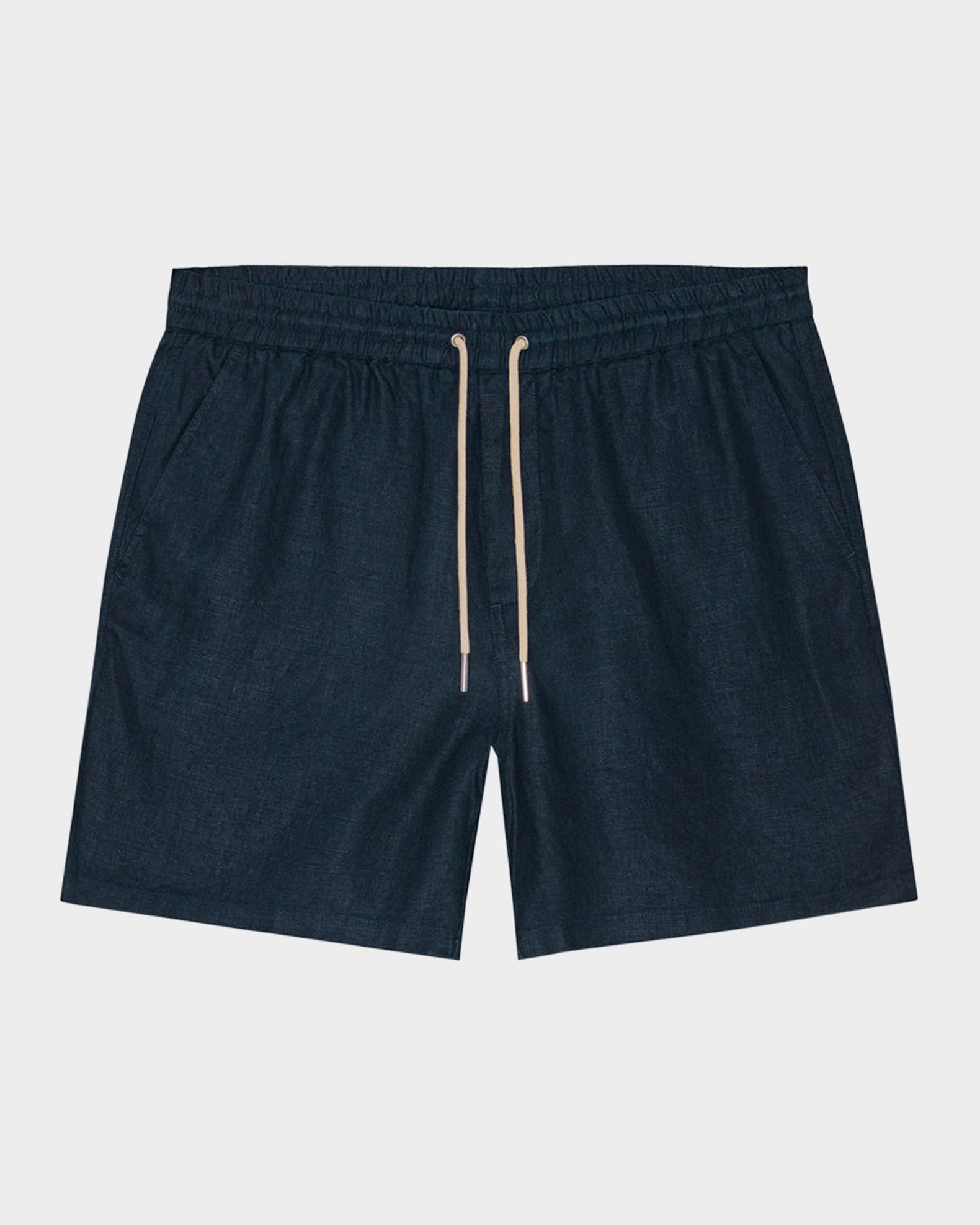 Men's Gregor Drawstring Linen Shorts  0