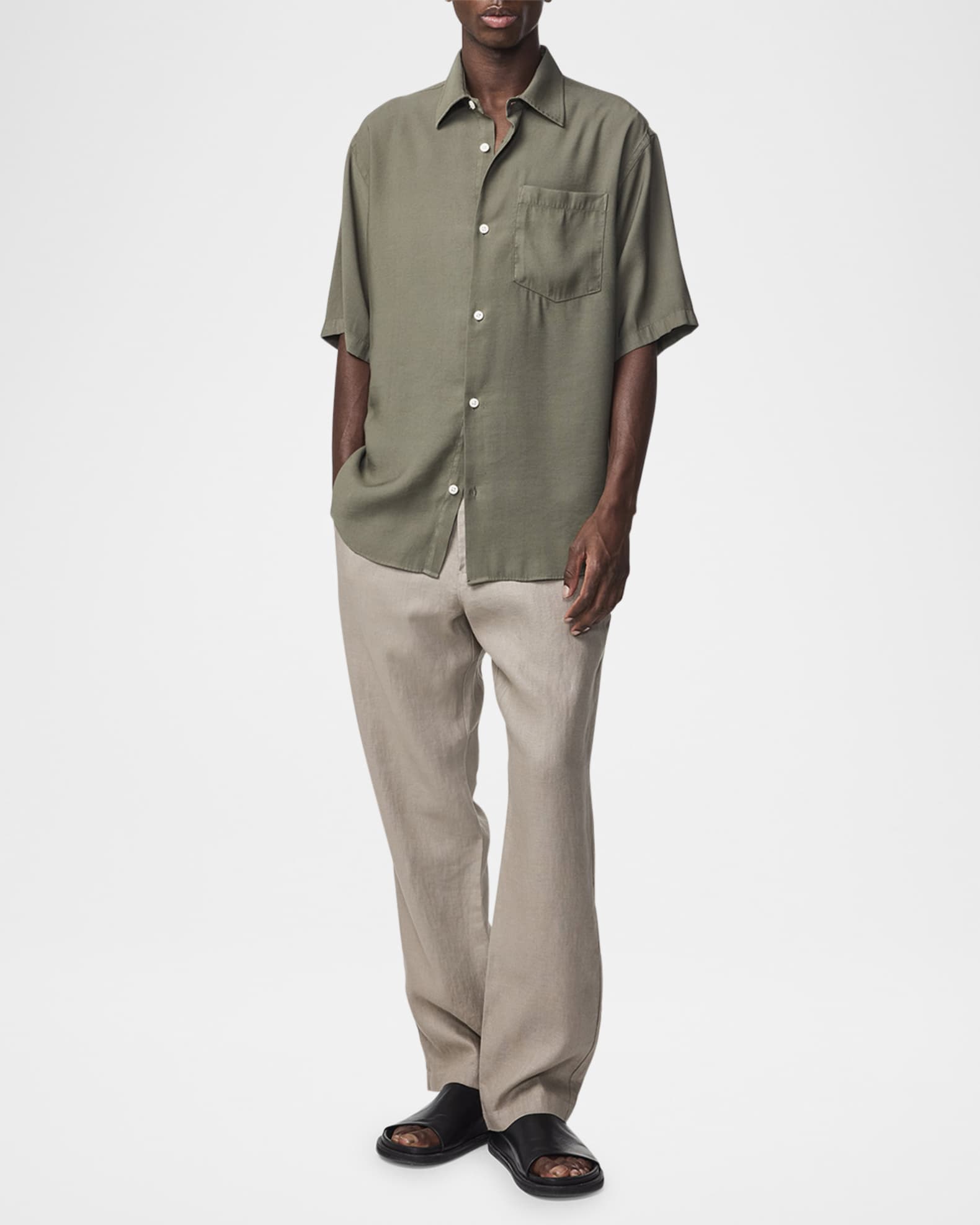 Men's Freddy Cotton Pocket Short-Sleeve Shirt 1