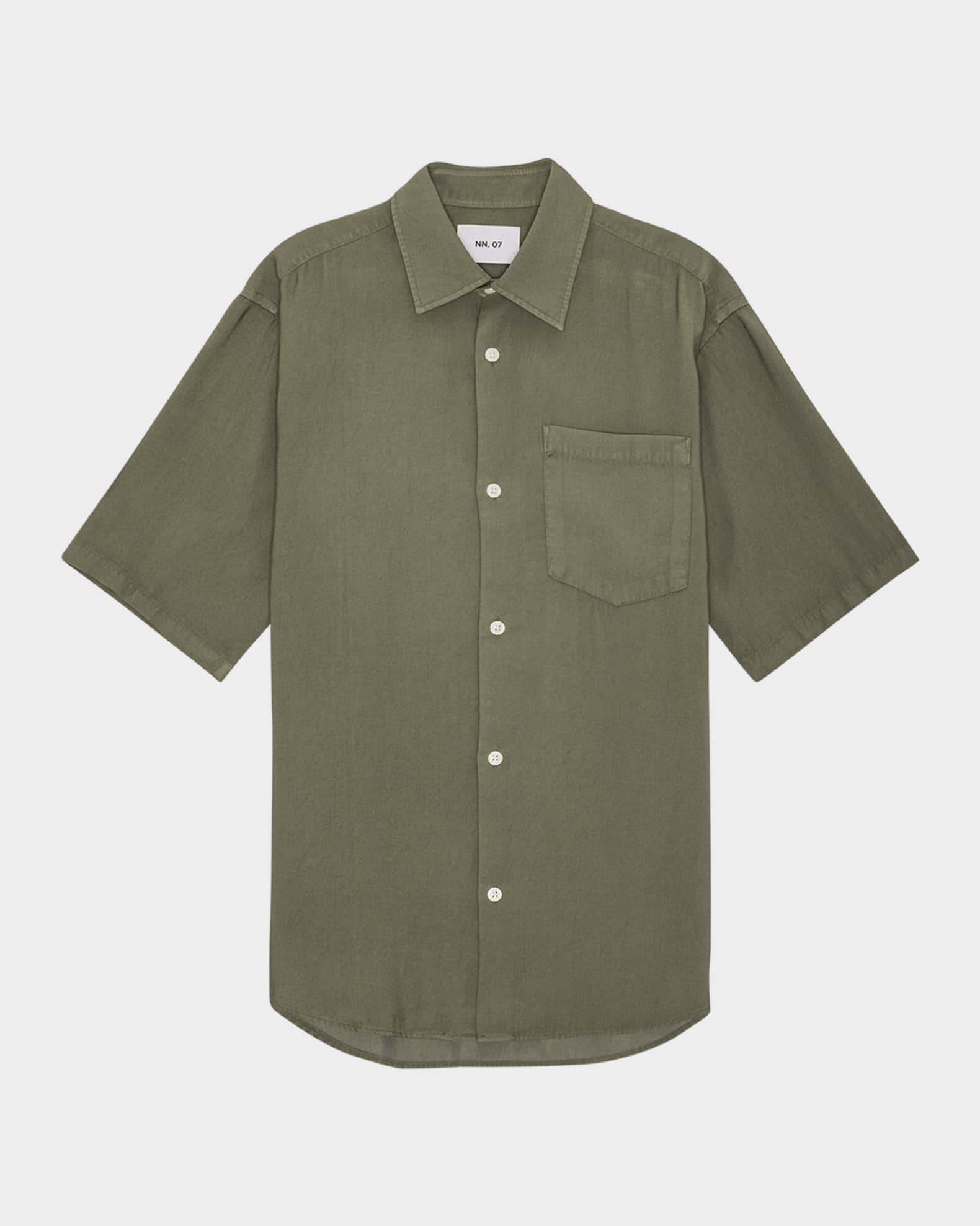 Men's Freddy Cotton Pocket Short-Sleeve Shirt 0