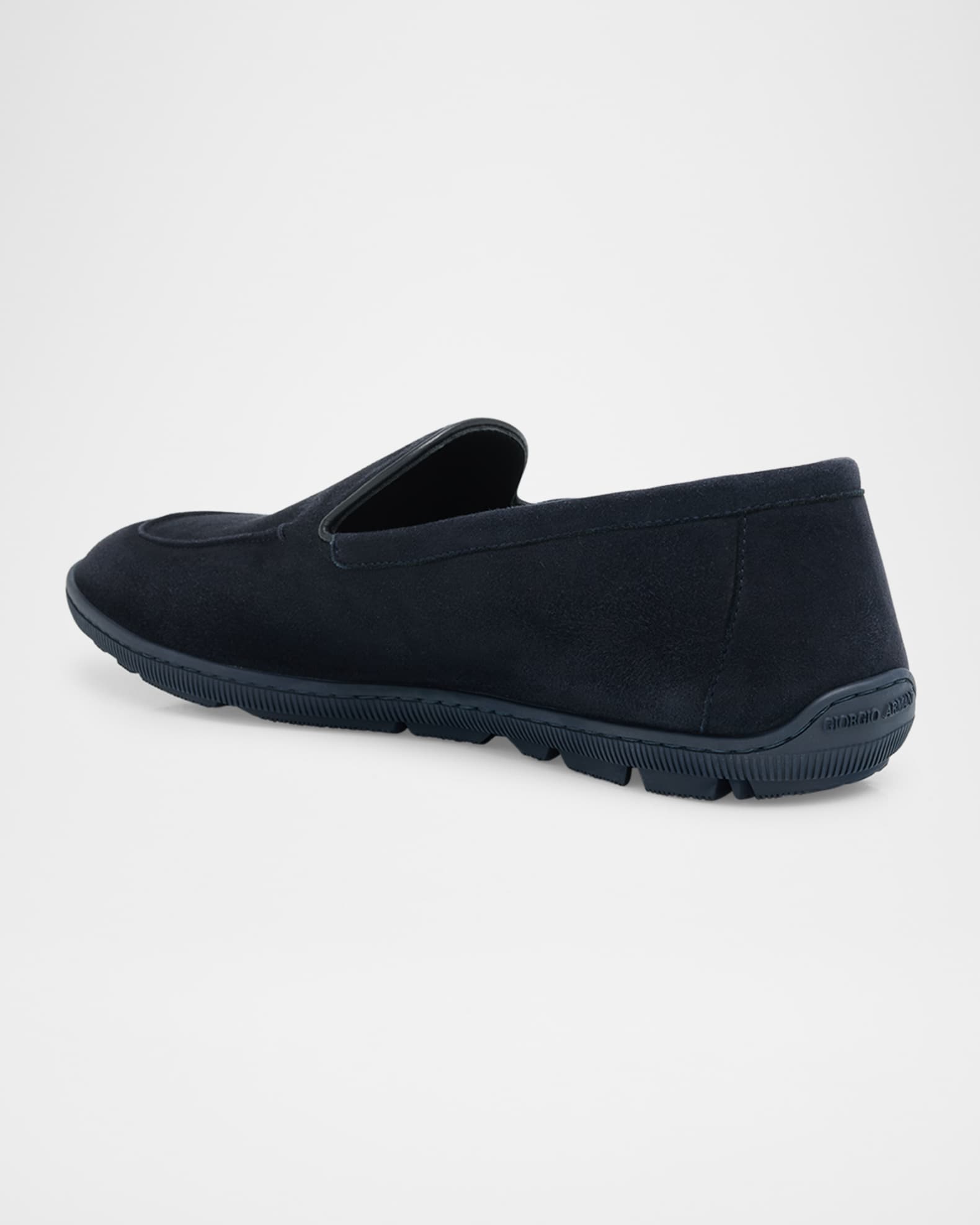 Giorgio Armani Men's Suede Sneaker Loafers | Neiman Marcus