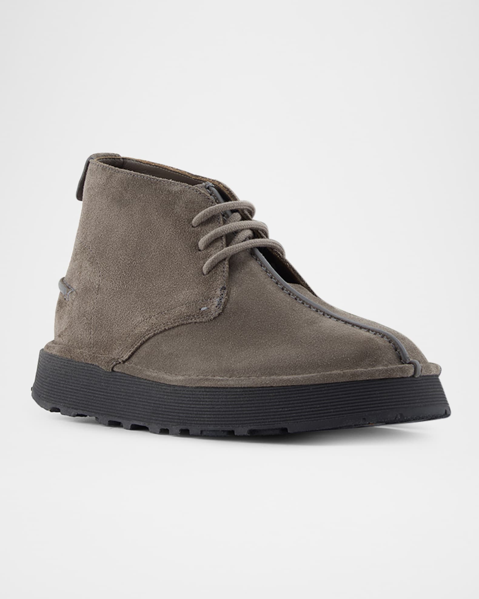 Giorgio Armani Men's Suede Chukka Boots | Neiman Marcus