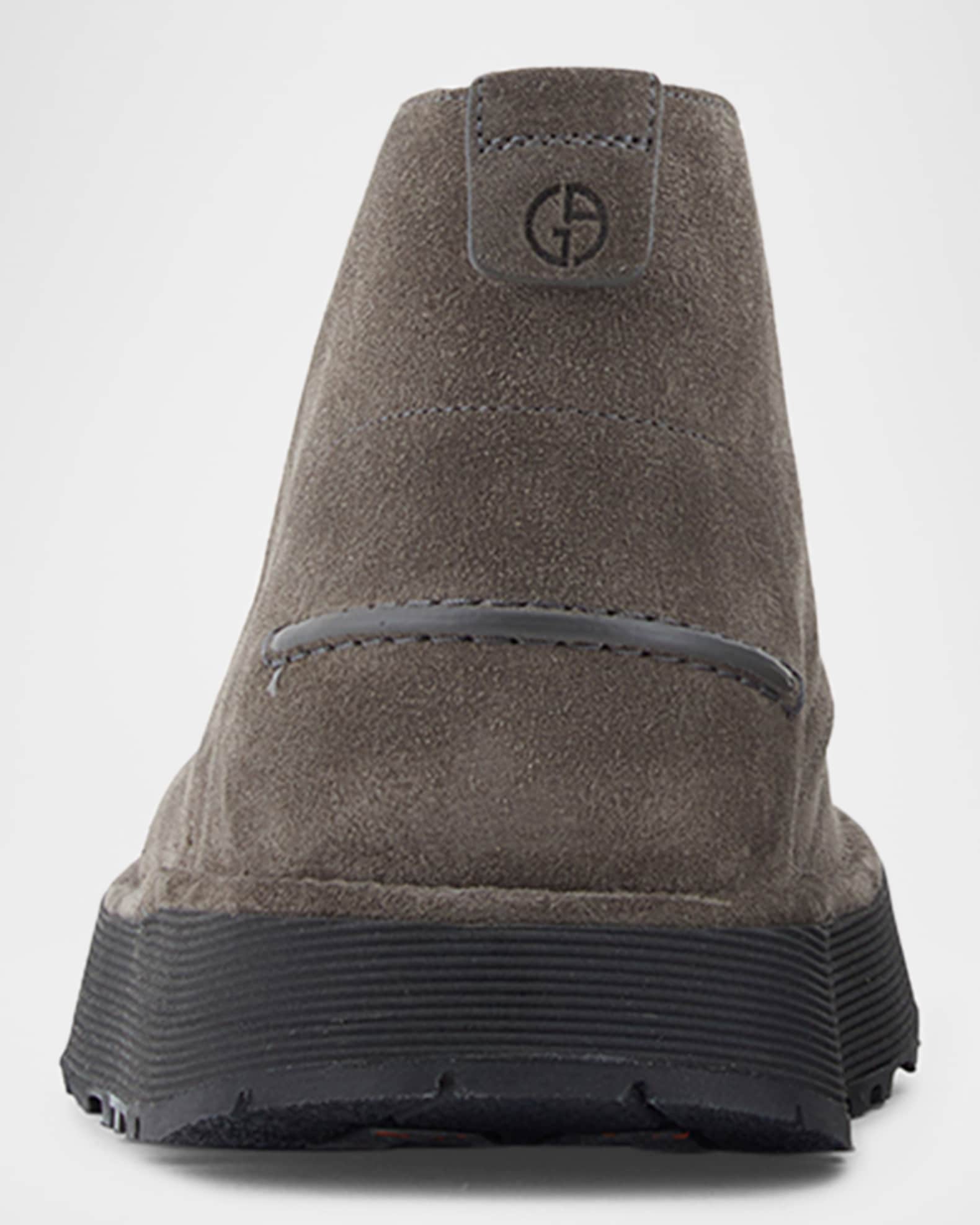 Giorgio Armani Men's Suede Chukka Boots | Neiman Marcus