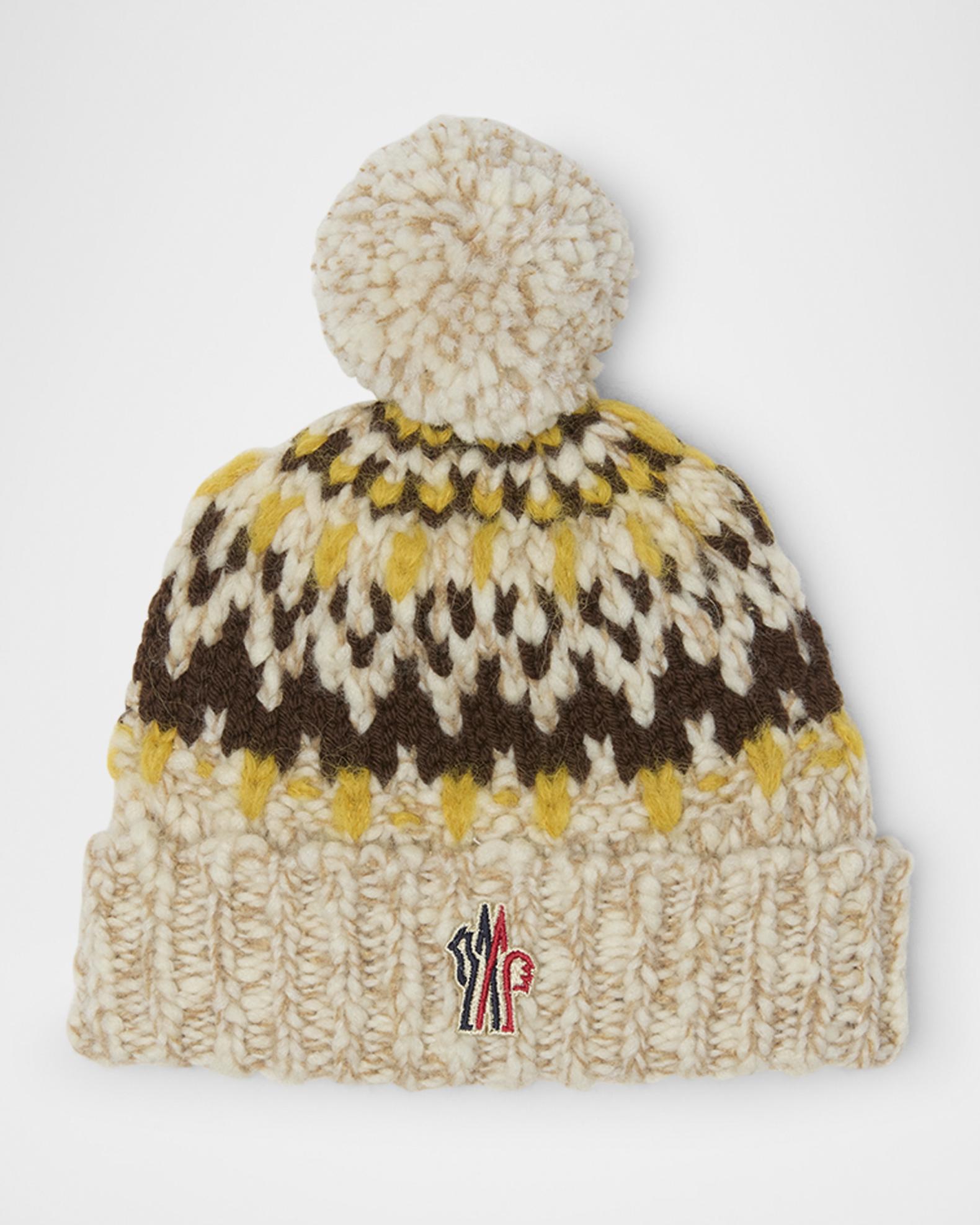 Moncler Grenoble Kid's Rib-Knit Wool-Blend Logo Beanie | Neiman Marcus