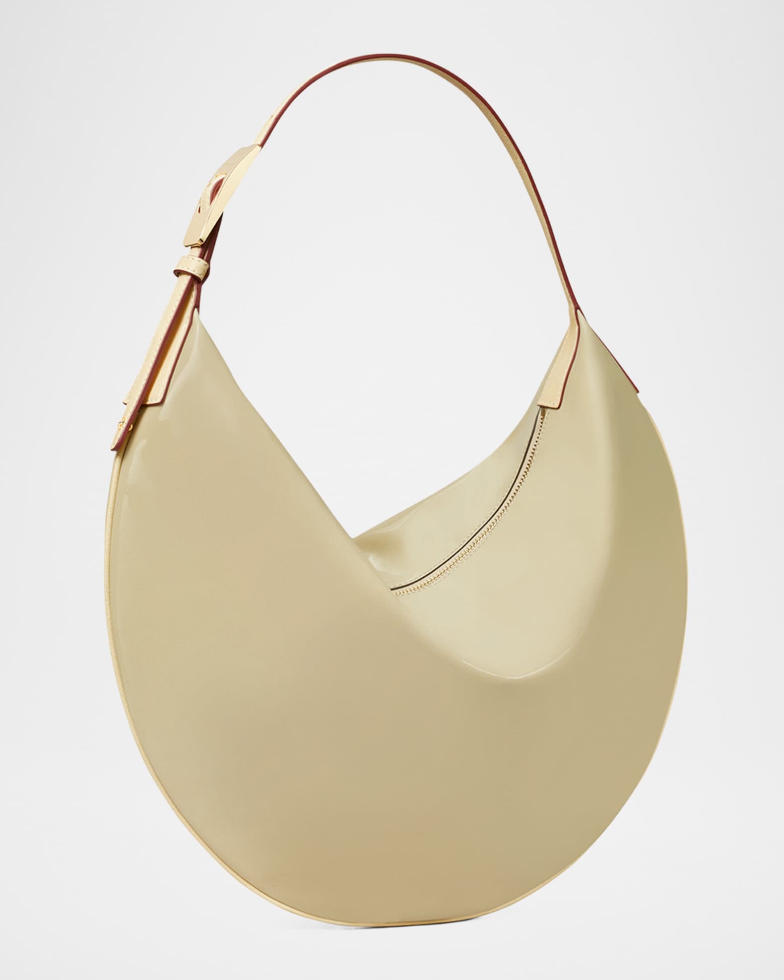 【関税込み】Tory Burch ベージュ Balloon エナメル バッグ Patent Balloon Bag | Neiman Marcus