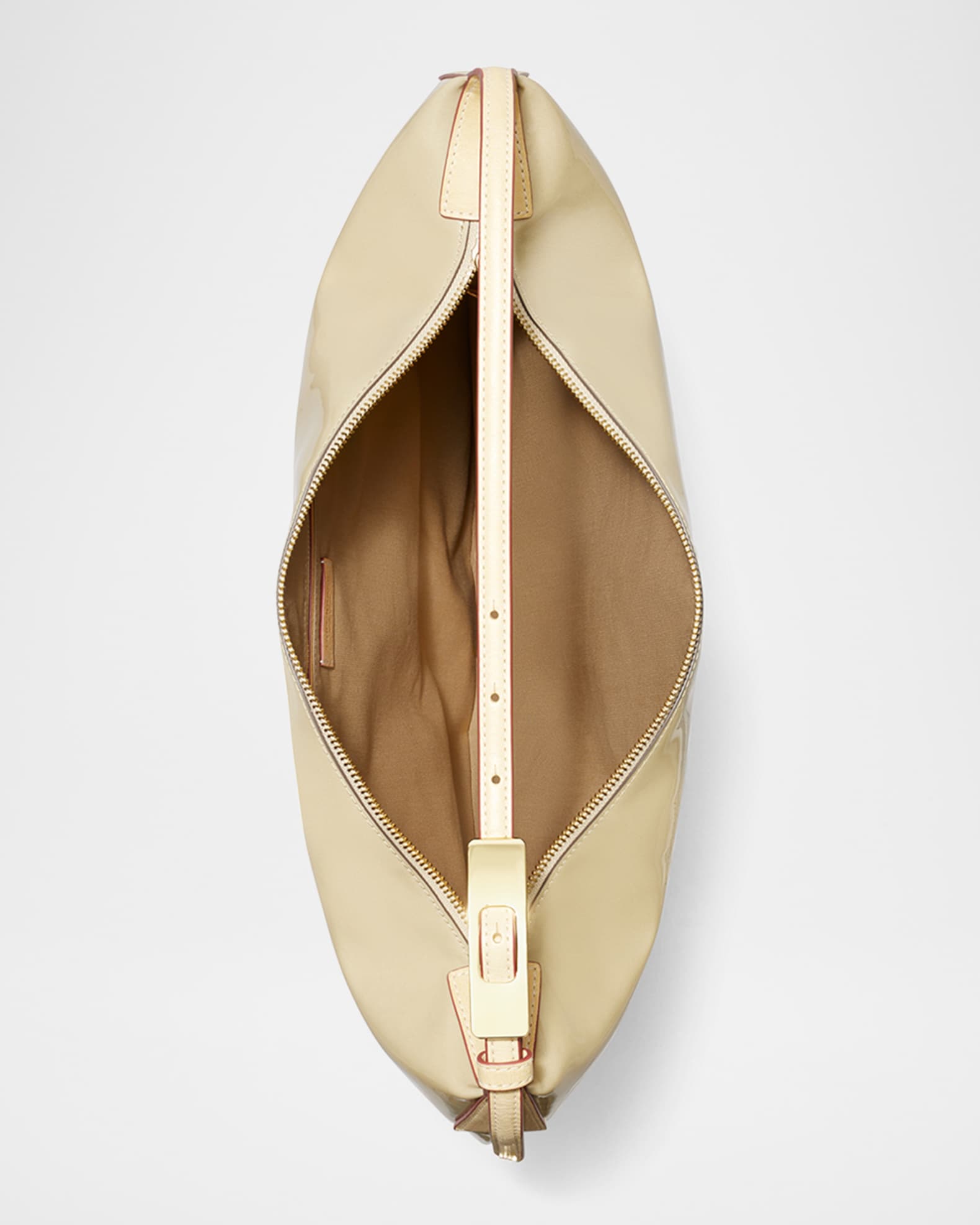 【関税込み】Tory Burch ベージュ Balloon エナメル バッグ Tory Burch Patent Leather Balloon Bag | Bloomingdale's