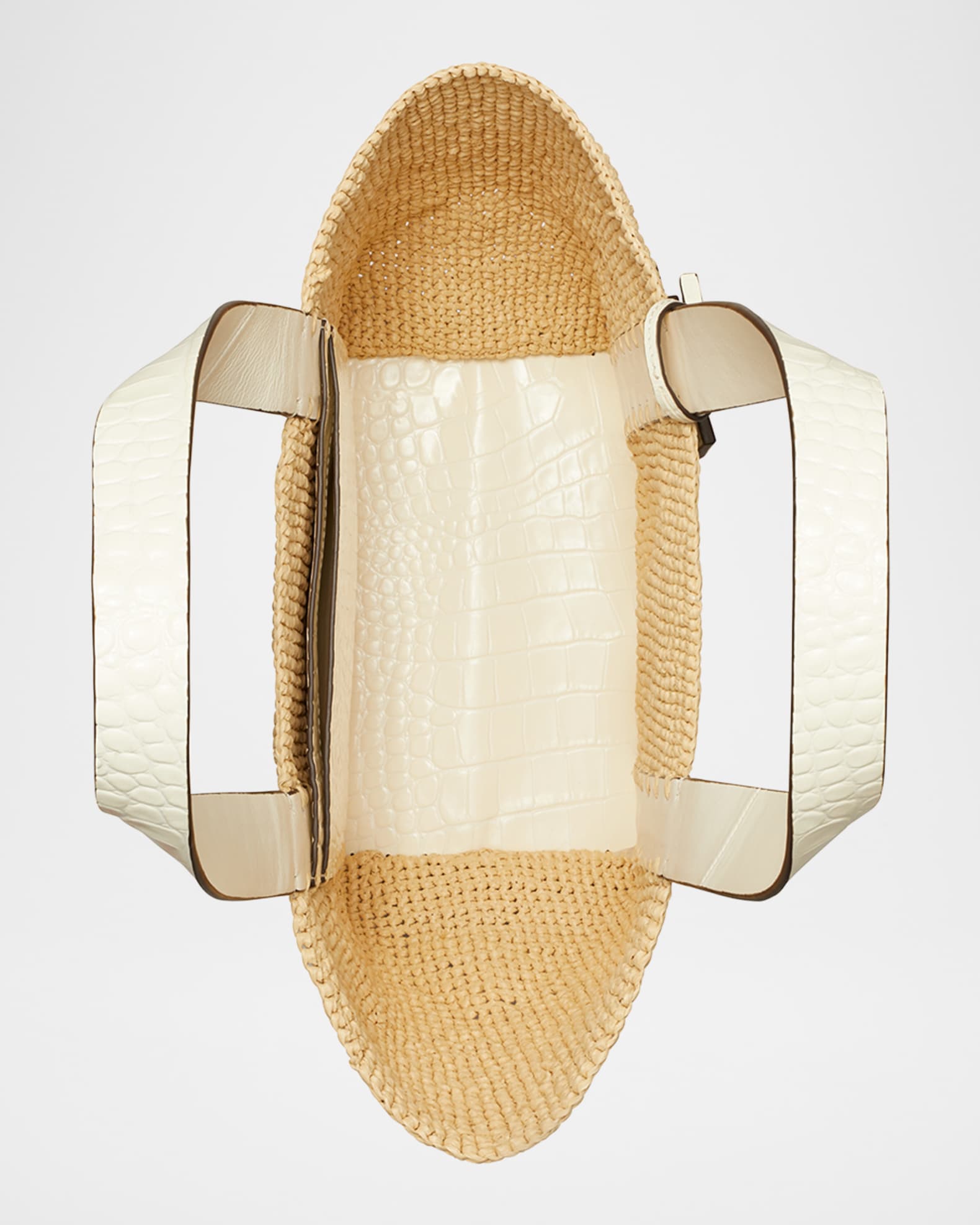 Tory Burch Small Straw Tote Bag | Neiman Marcus
