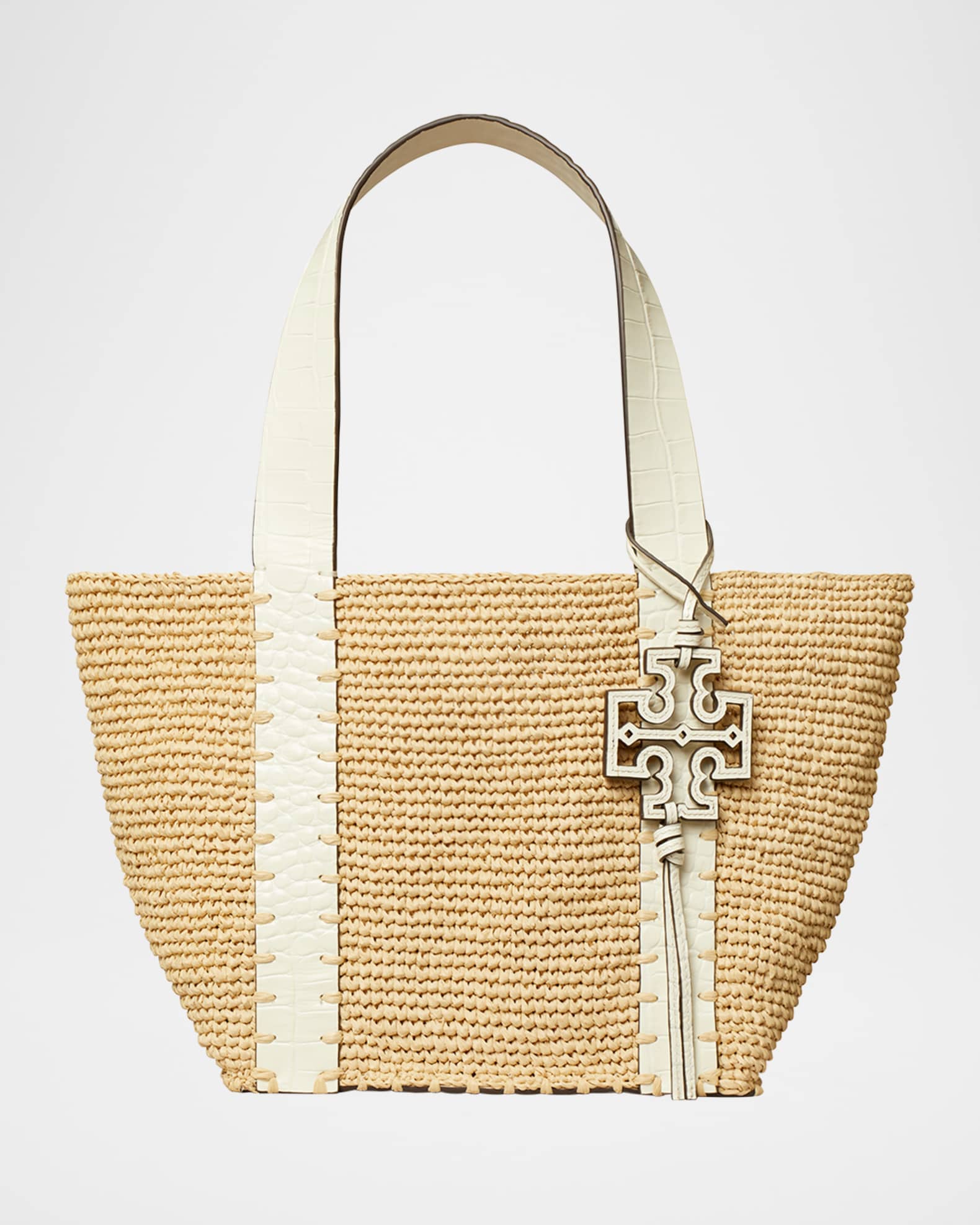 Tory Burch★SMALL STRAW EMBELLISHED TOTE Tory Burch Small Straw Tote Bag | Neiman Marcus