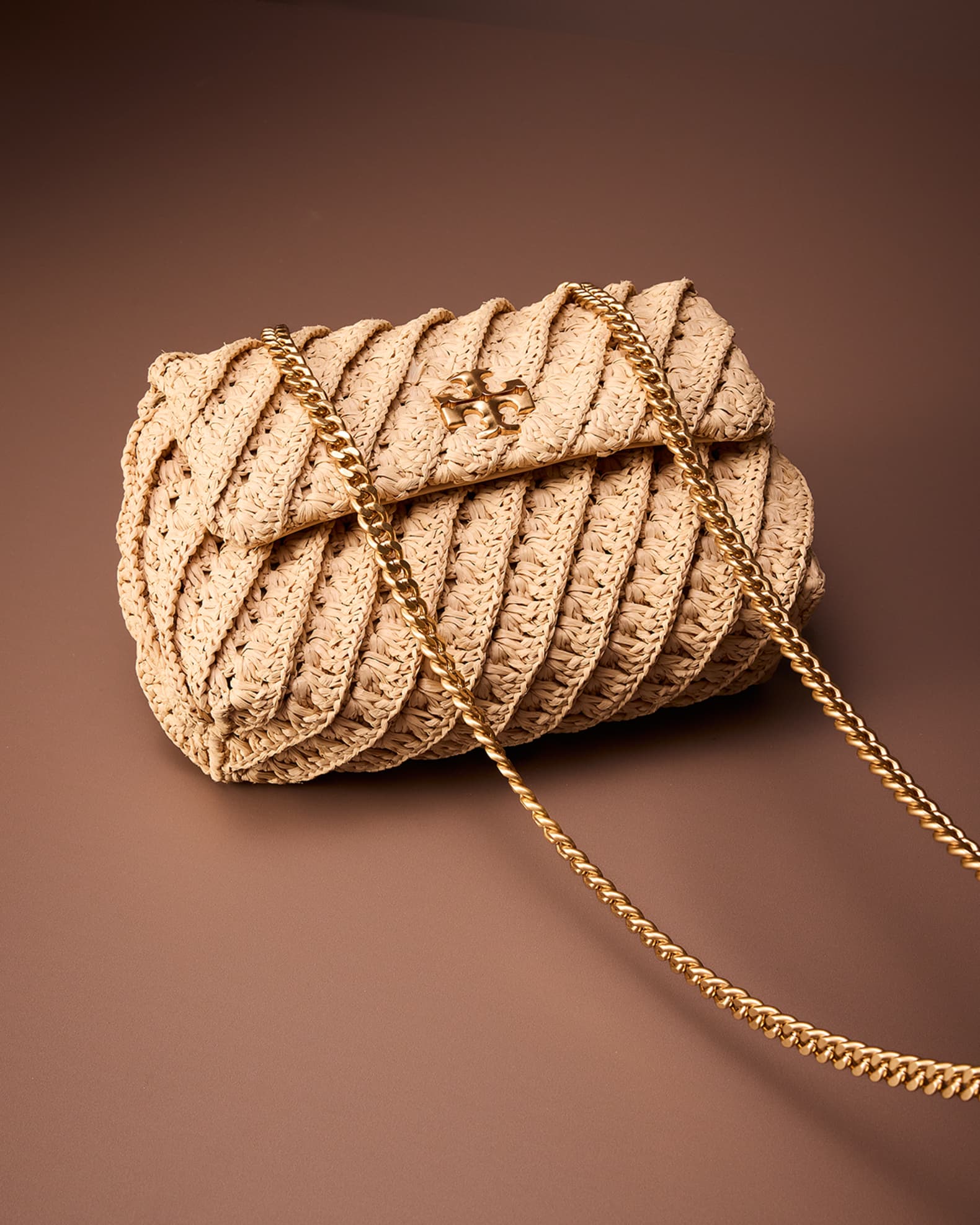 Tory Burch Kira Small Woven Convertible Shoulder Bag