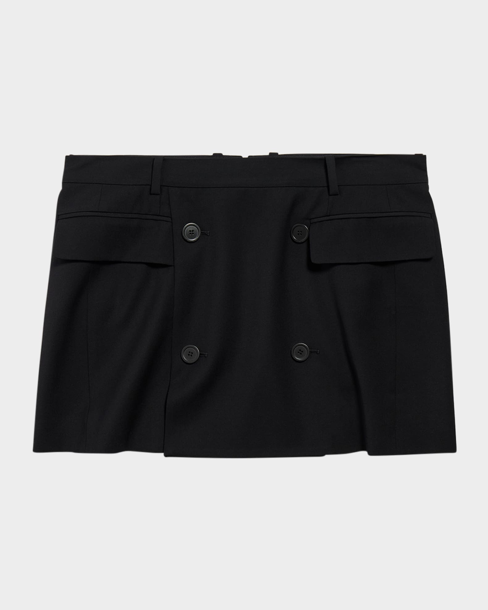 ミニスカート Balenciaga Black Wool Mini Skirt Balenciaga Double-Breasted Tailored Mini Skirt | Neiman Marcus