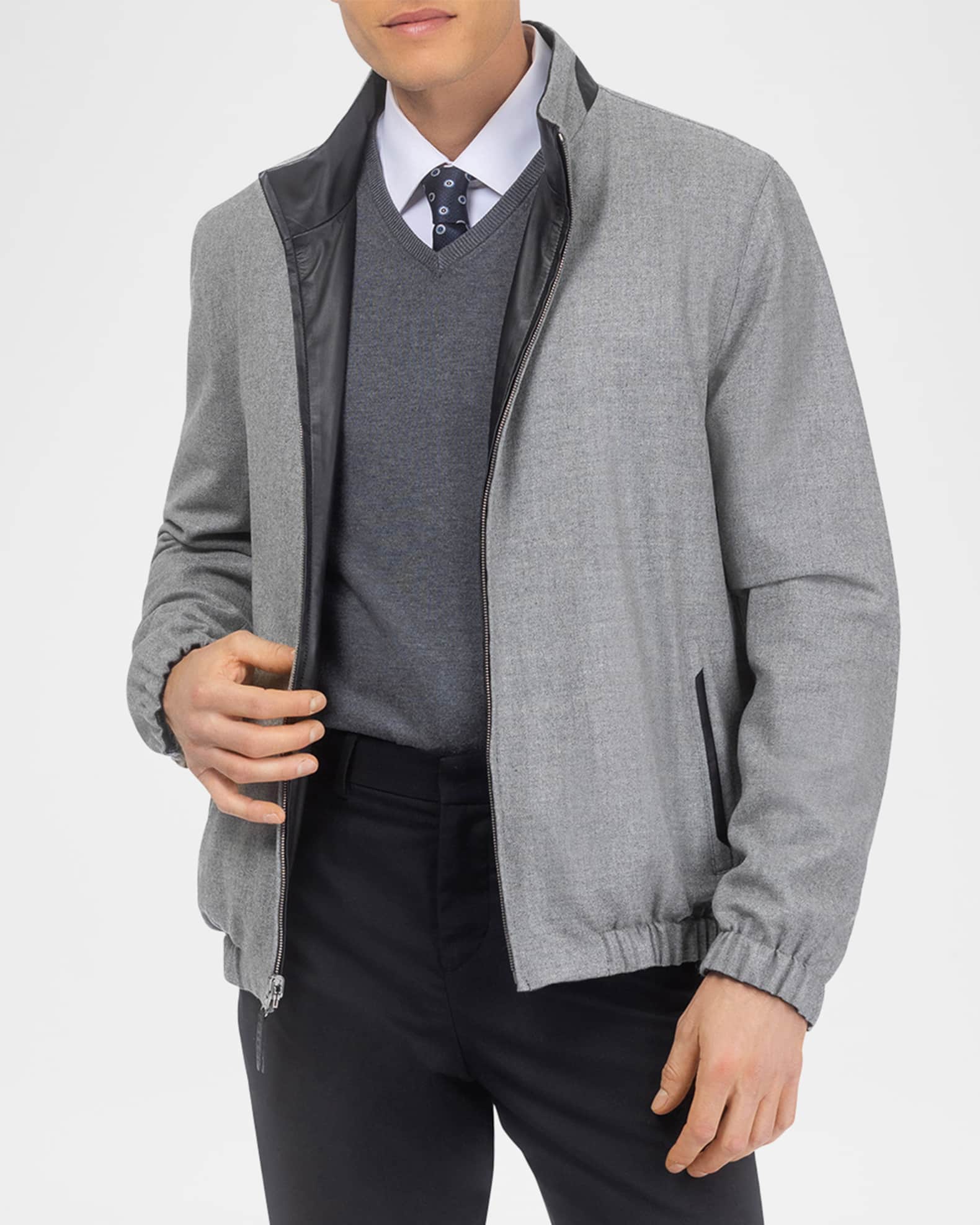 Gorski Men's Reversible Nappa Leather & Loro Piana Cashmere-Wool