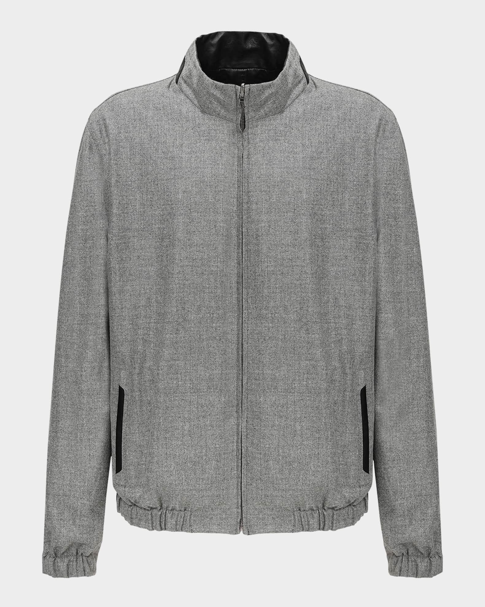 Gorski Men's Reversible Nappa Leather & Loro Piana Cashmere-Wool