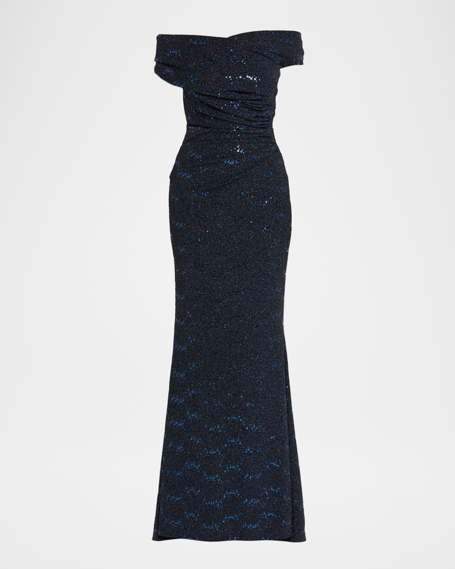 Stardust Jersey Off-The-Shoulder Gown 0