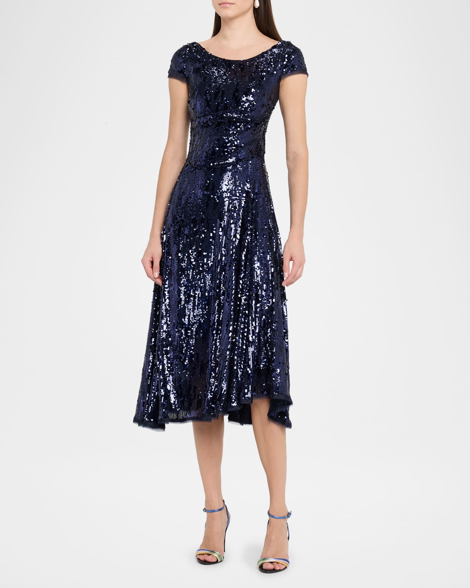 Sequined Fit & Flare Midi Dress 1