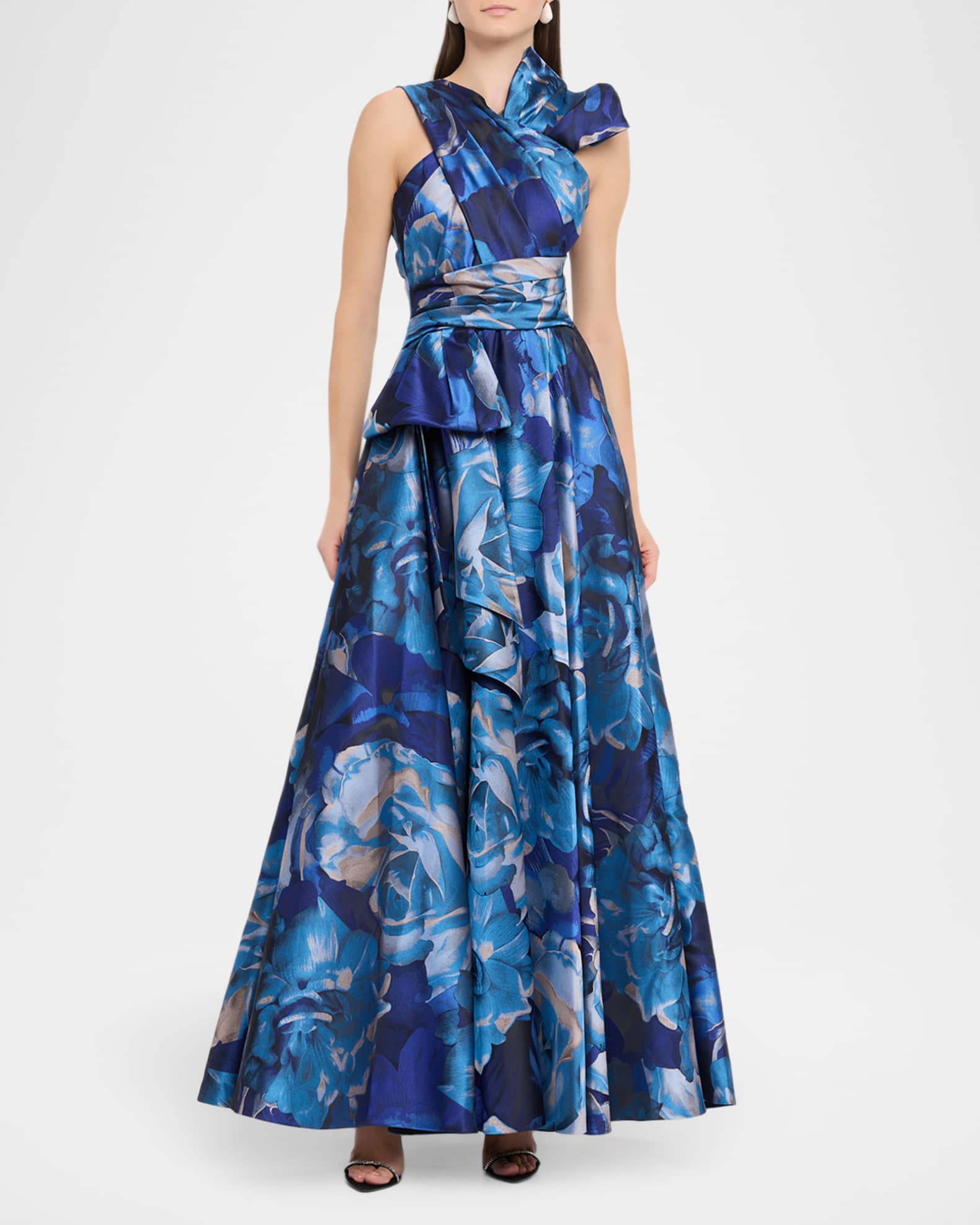 Rose Jacquard Gown 1