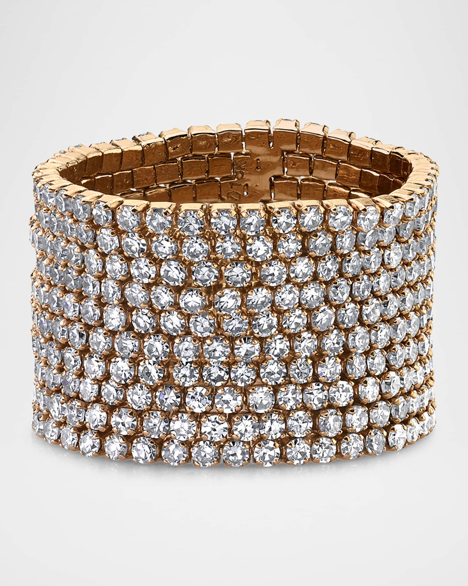 Diamond Thread Stack Ring 0