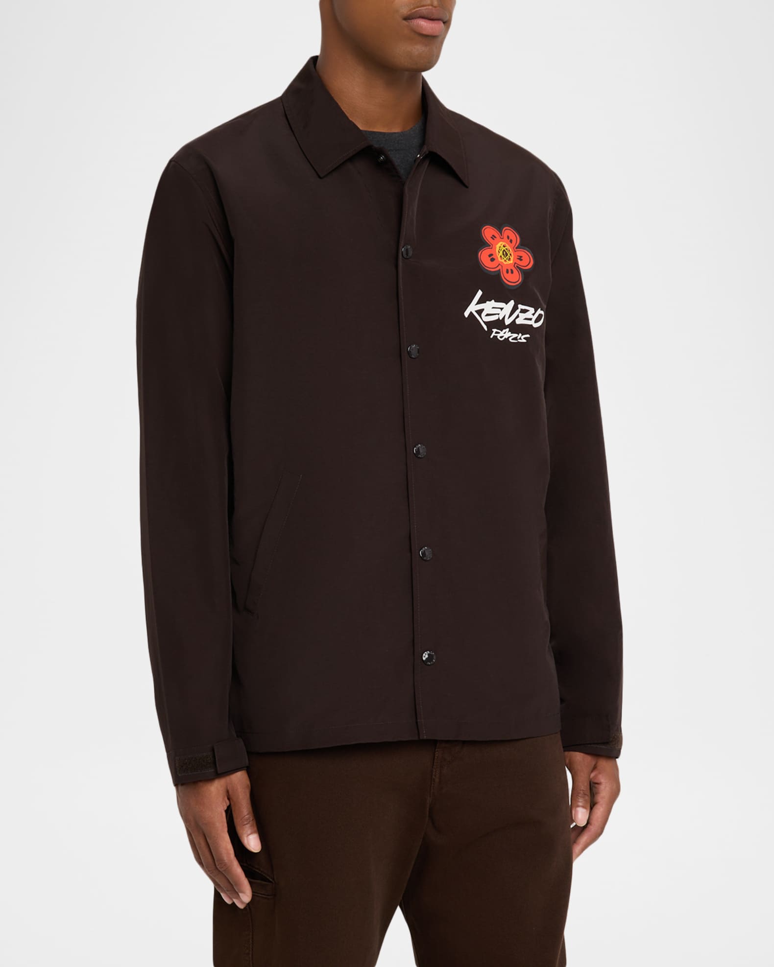 Kenzo x Futura 2000 Snap-Front Coach Jacket | Neiman Marcus