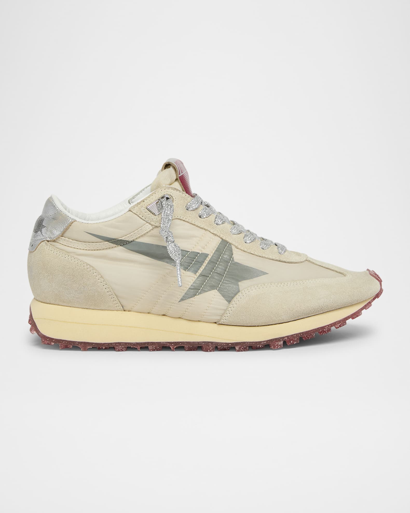 Golden Goose Running Marathon Suede Nylon Sneakers | Neiman