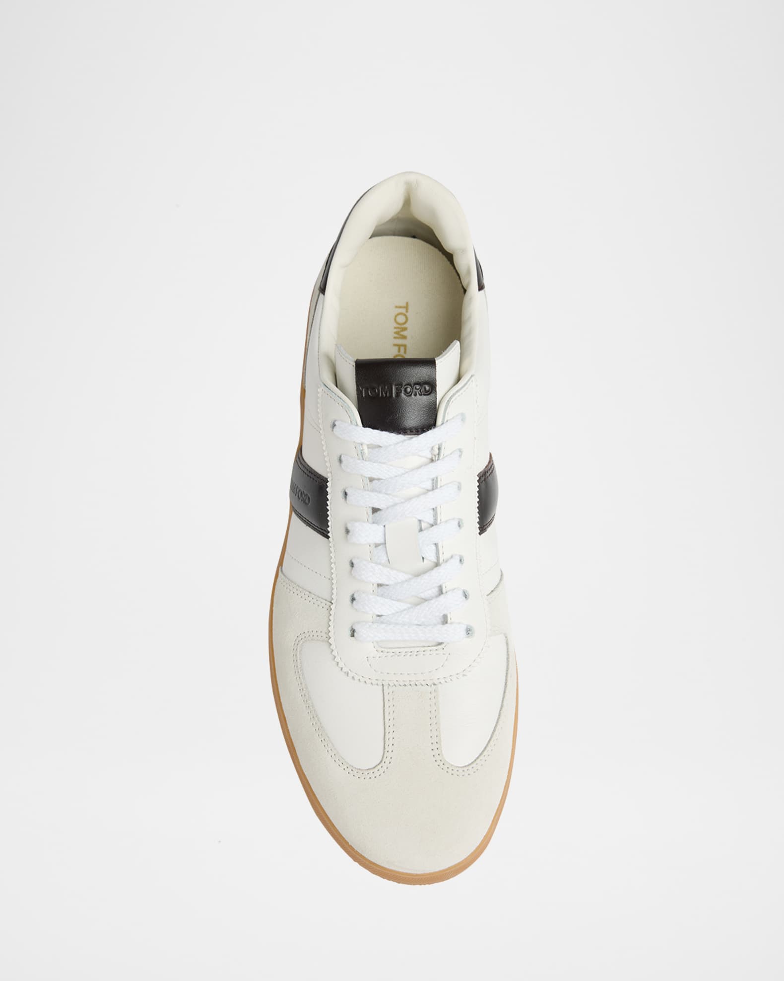 TOM FORD Men's Archer Suede and Leather Low-Top Sneakers