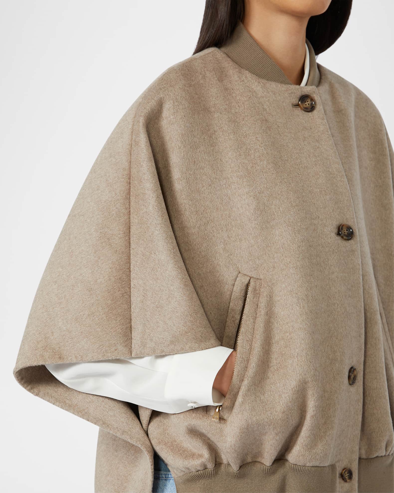 ポンチョ・ケープ MAX MARA LIGHTWEIGHT CASHMERE DRAP CAPE LIGHTWEIGHT CASHMERE DRAP CAPE – Suit Negozi Row