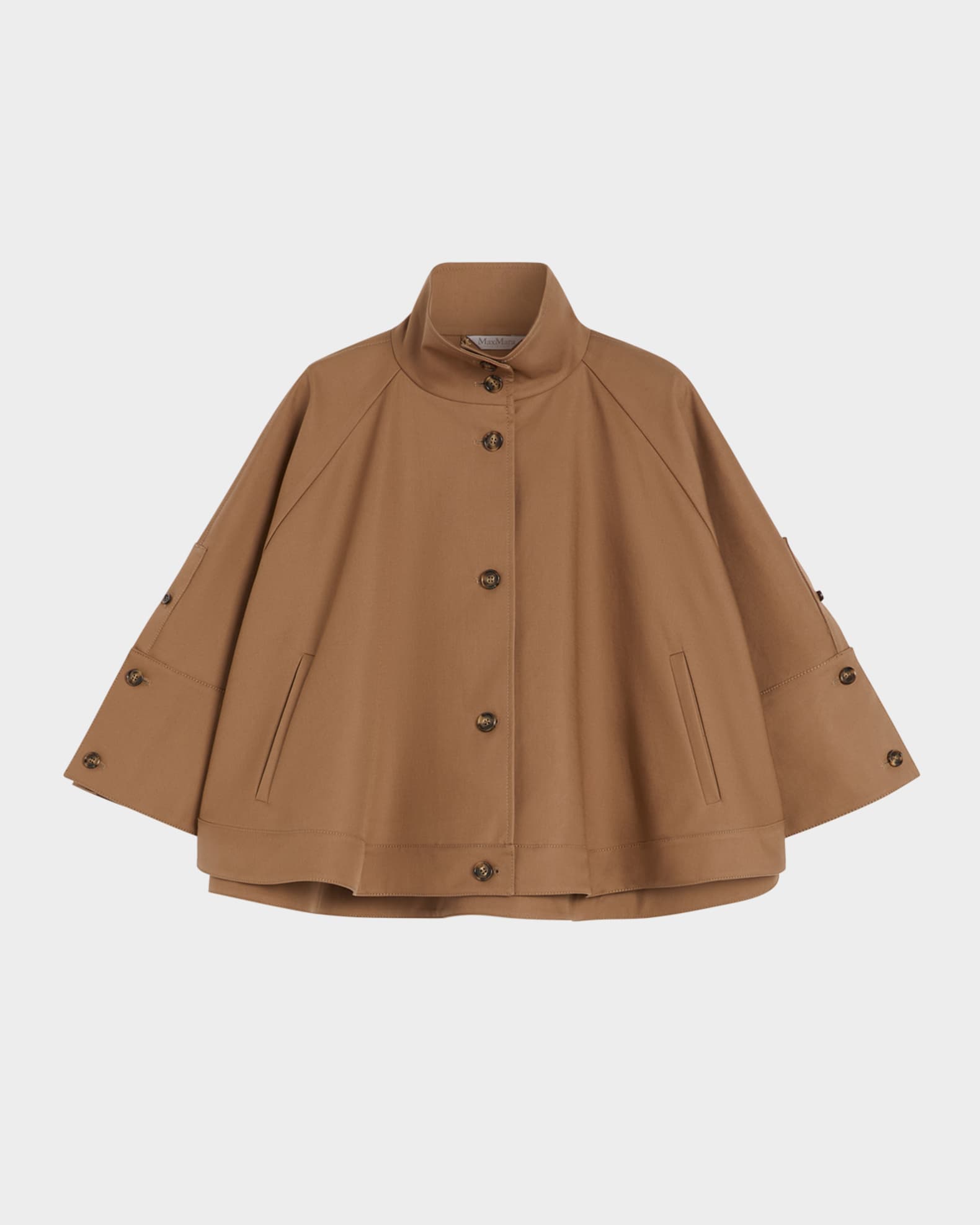 Fulcro Single-Breasted Cotton Gabardine Cape 0
