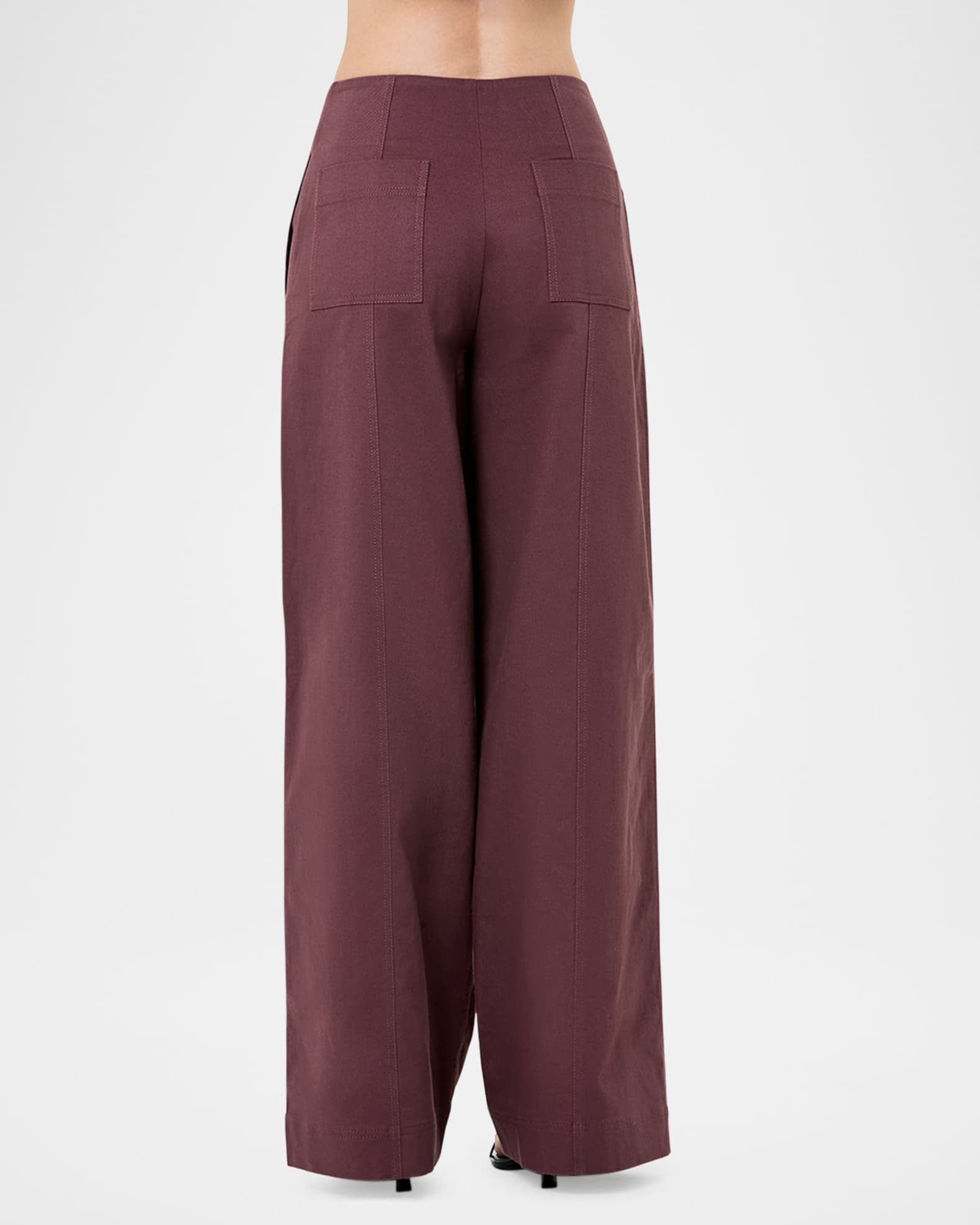 【BAON】Lipas Zipper Slit Banding Wide Pants NICHOLAS Amalia Wide-Leg Zipper Pants | Neiman Marcus