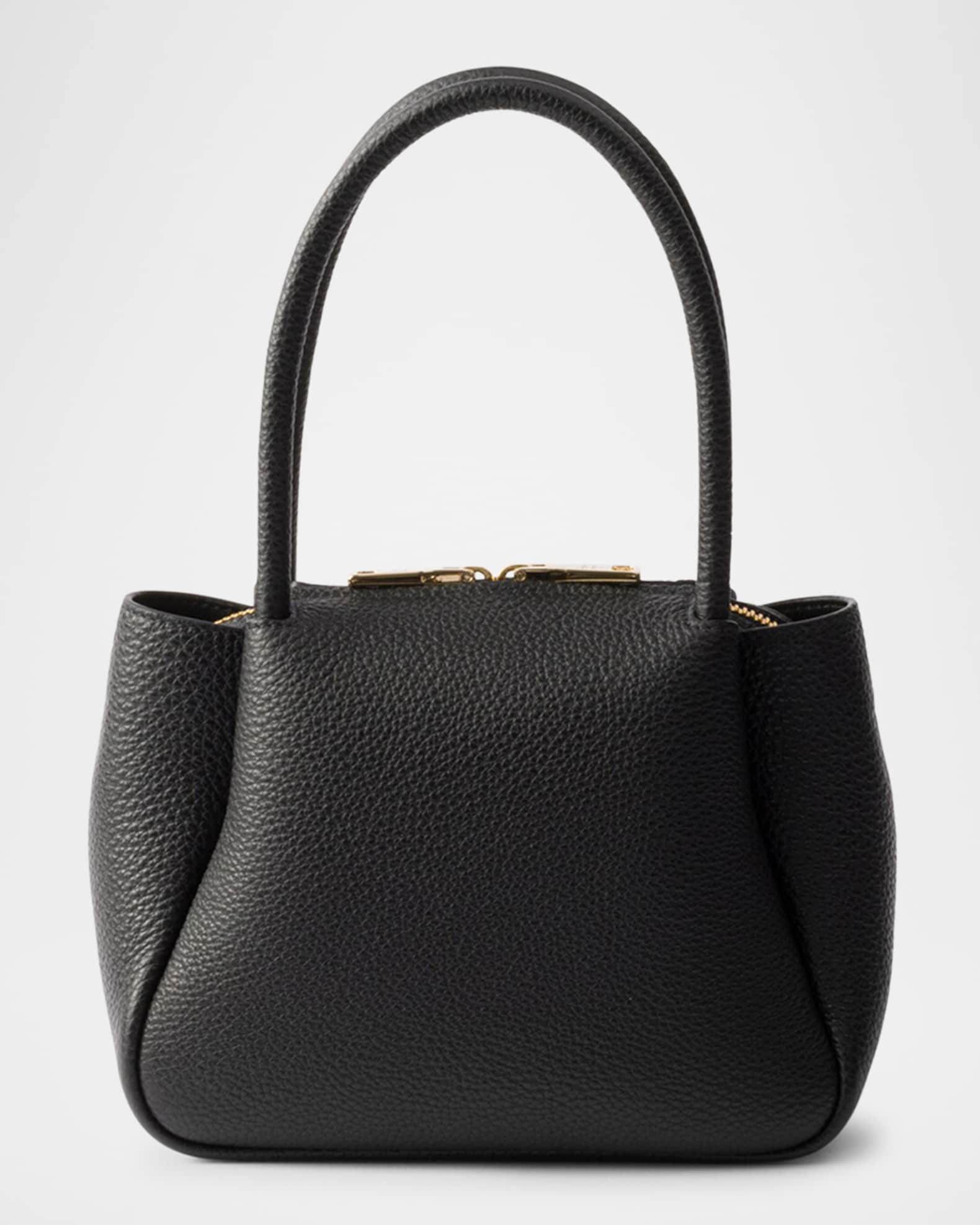 Prada Mini Leather Top-Handle Bag | Neiman Marcus